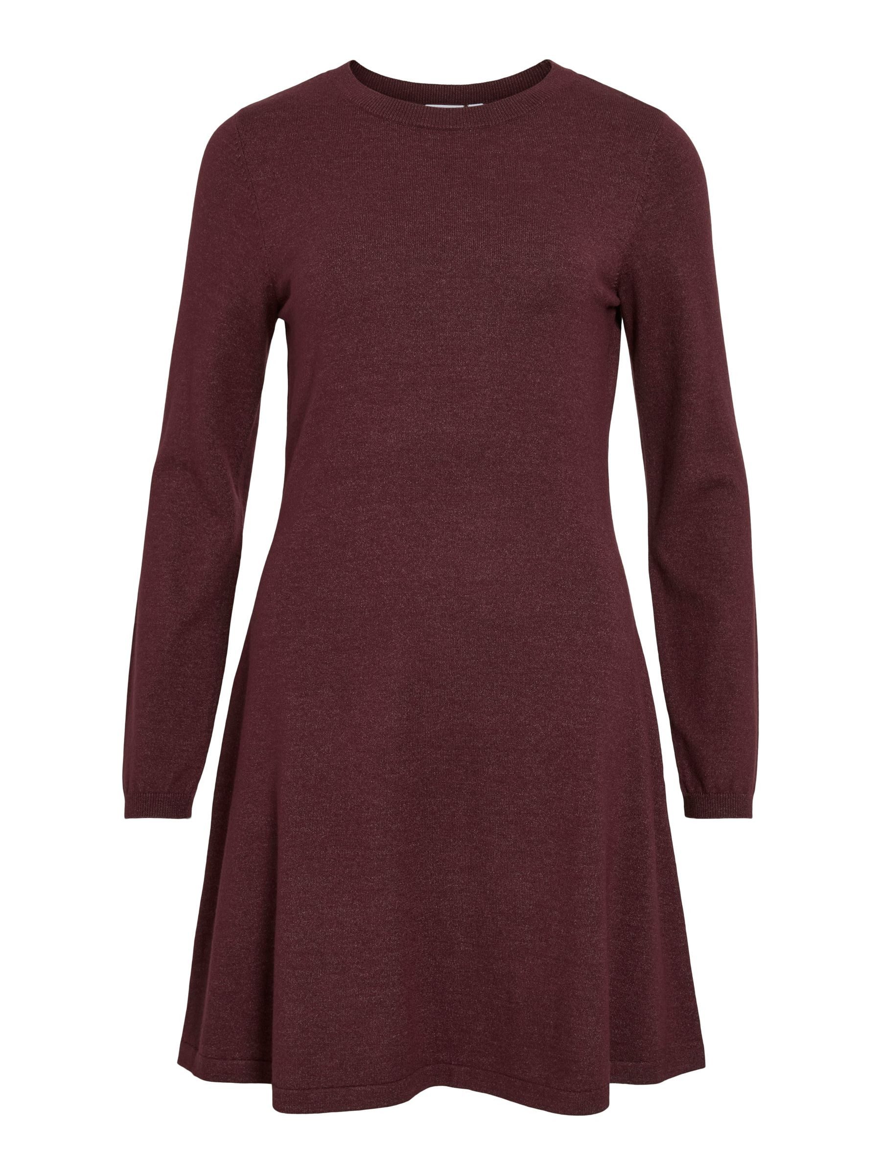 Vila Strickkleid Elegantes Freizeit-Outfit mit langen Ärmeln (mini, 1-tlg) günstig online kaufen