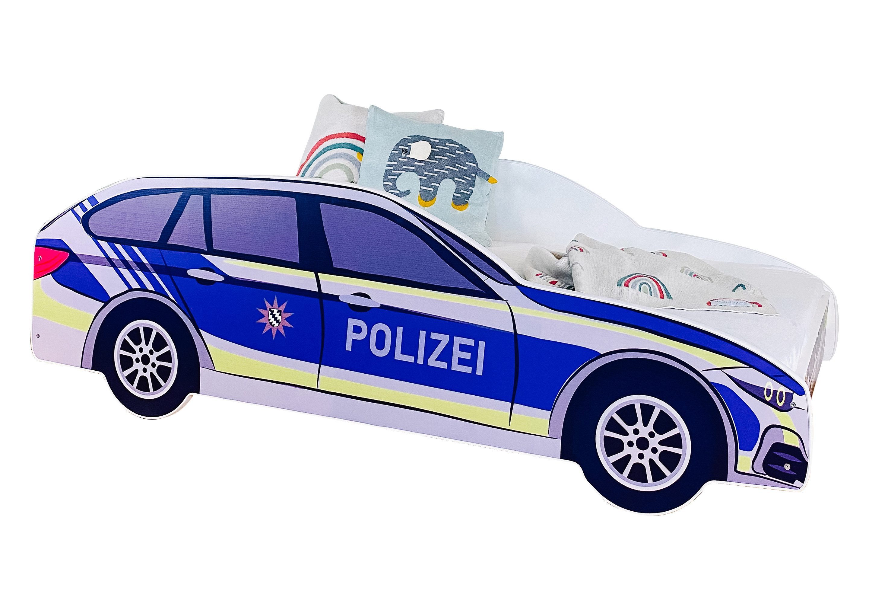 Kids Collective Autobett Kinderbett Jugendbett Polizei günstig online kaufen