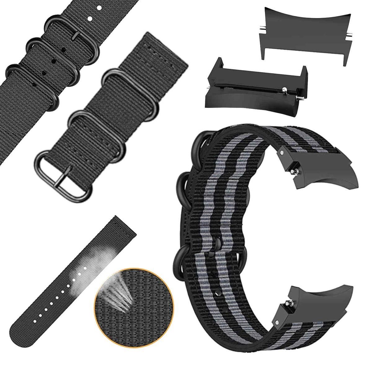 Smartwatch-Armband Für Samsung Galaxy Watch FE 6 5 4 Normal Pro Classic Nylon Armband