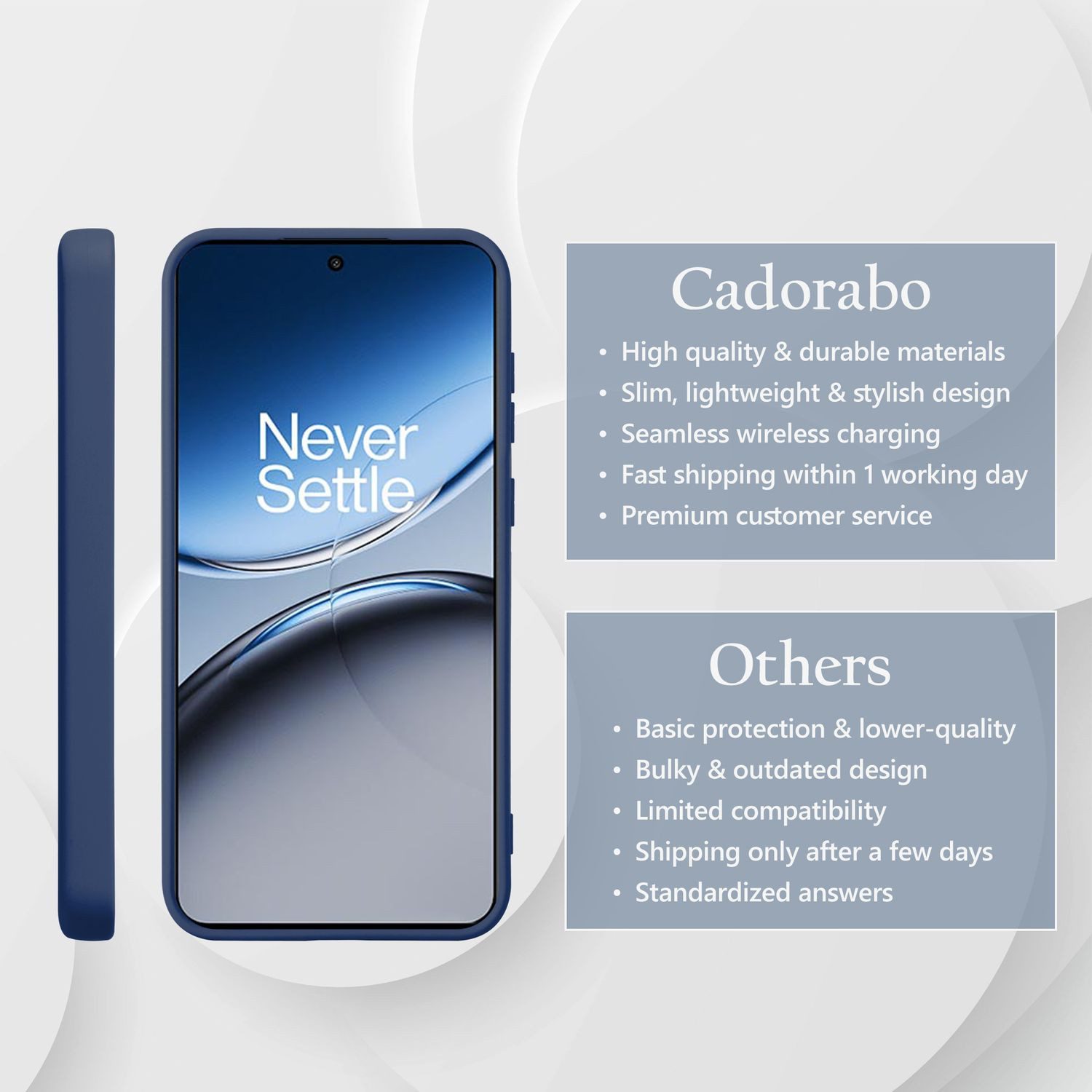 Cadorabo Handyhülle für OnePlus Nord 4 Hülle OnePlus Nord 4, Flexible Hülle TPU Silikon Schutzhülle Back Cover Case