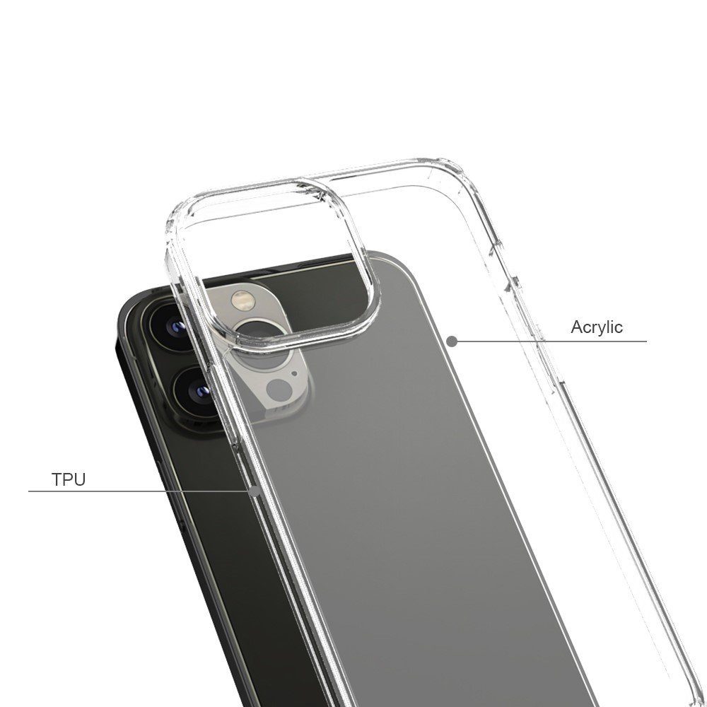 CoverKingz Handyhülle Hülle für Apple iPhone 13 Pro Max Handyhülle Hybrid Silikon Case 16,95 cm (6,7 Zoll), Handyhülle Schutzhülle Transparent Hybrid Silikonhülle Bumper