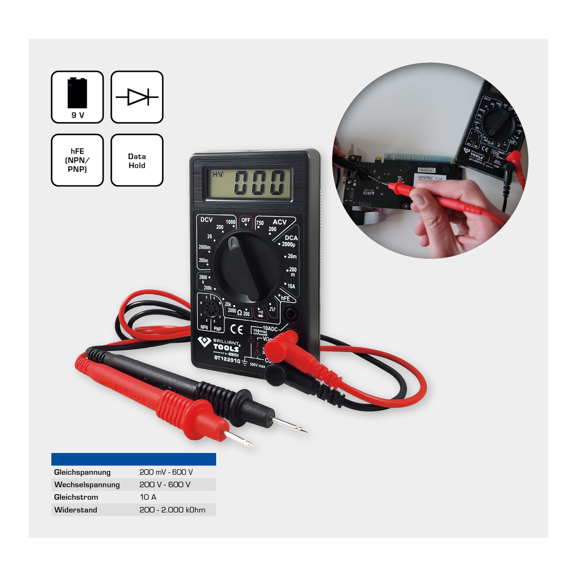 Brilliant Tools Multimeter Brilliant Tools Digital-Multimeter