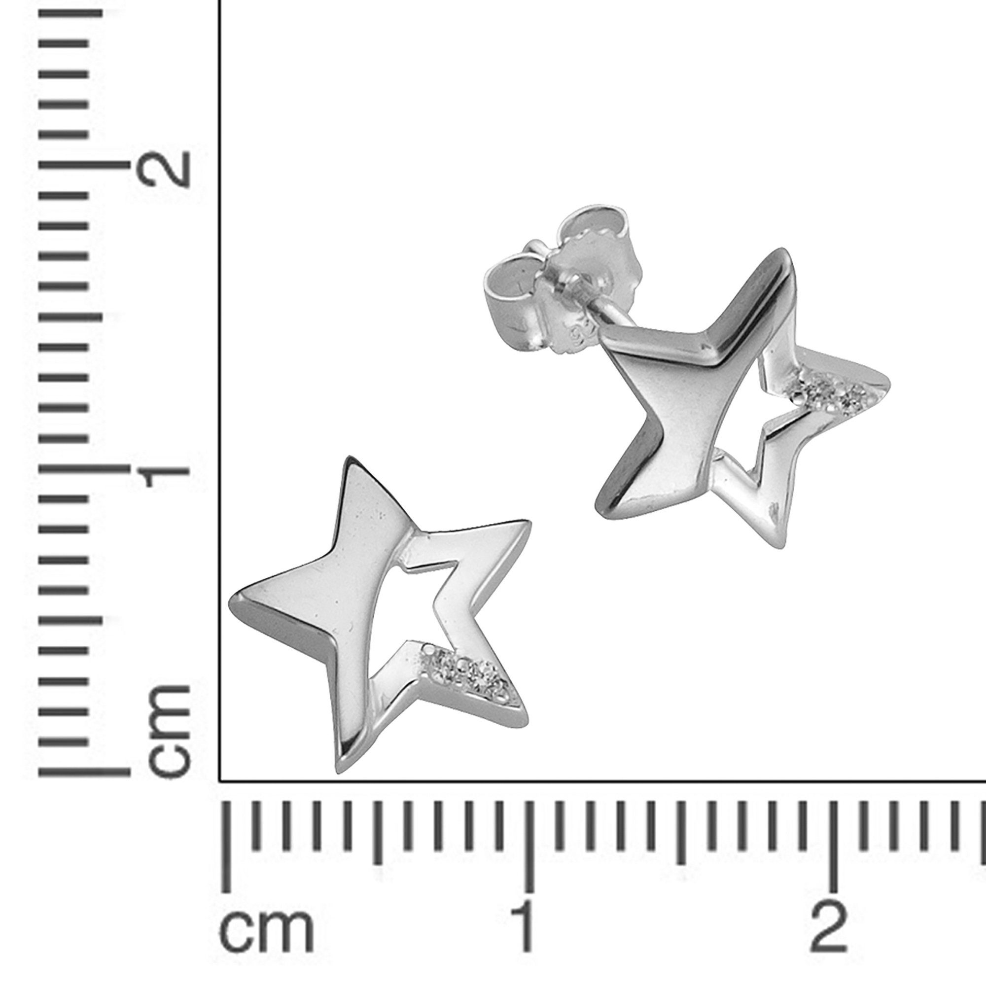 Vivance Paar Ohrstecker 925 Sterling Silber Stern Zirkonia günstig online kaufen