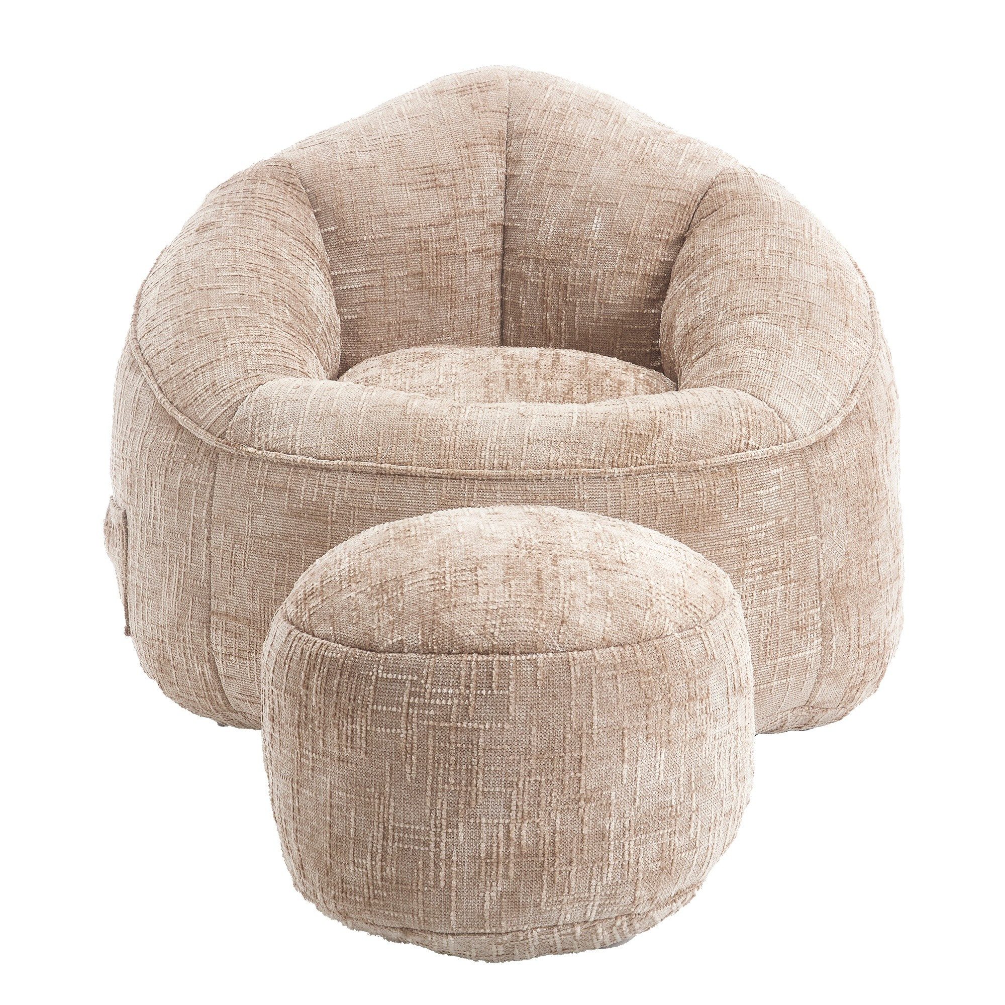 LVHOM Sitzsack (Sitz/Hocker): 89x88x76cm/40x40x30cm, Großartiges Chenille-L günstig online kaufen