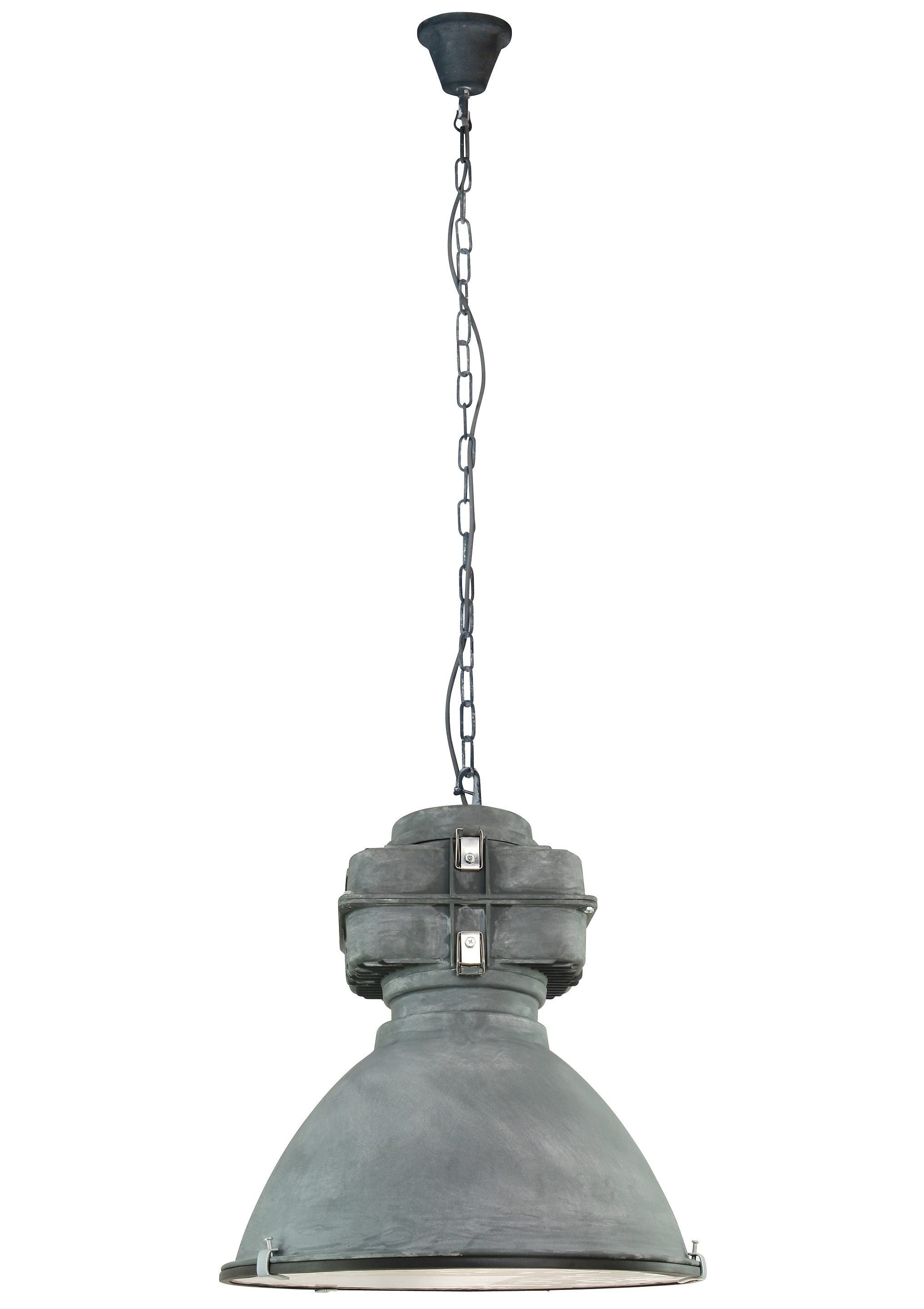 Brilliant Pendelleuchte ANOUK, ohne Leuchtmittel, 130cm Höhe, E27 max. 60W, Metall/Glas, grau antik, dimmbar, Industrial. Reduzierter Preis € 154,70. Unverbindliche Preisempfehlung € 299,99
