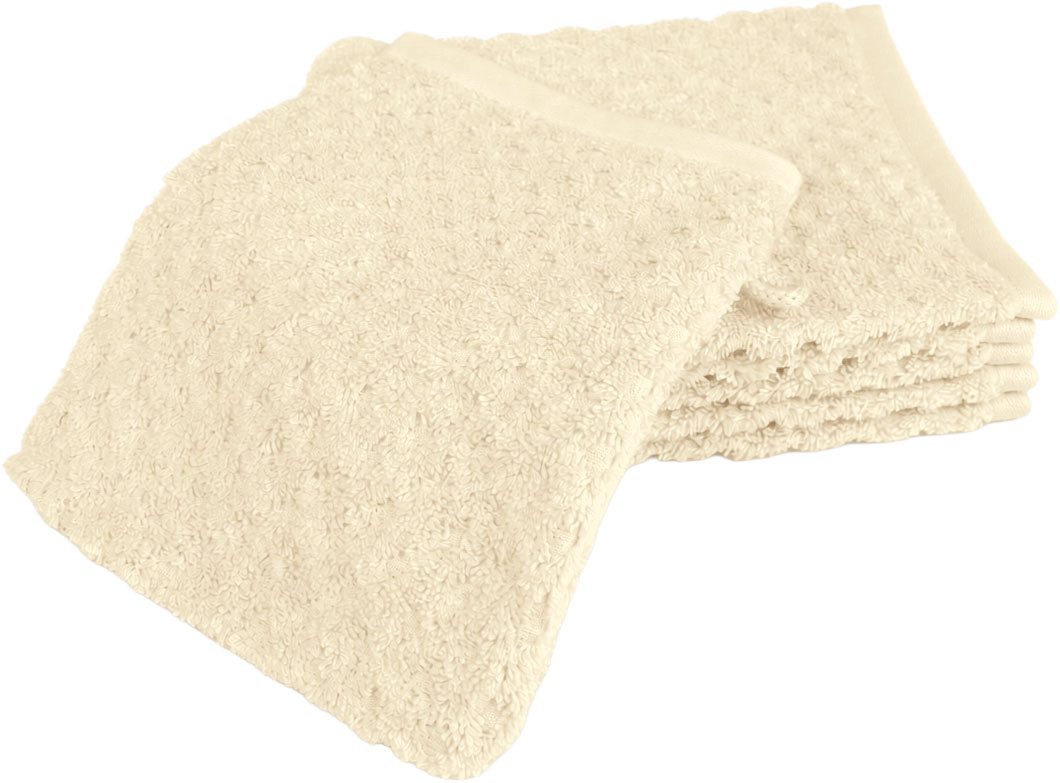 OTTO home Waschlappen Corrin, 6 Premium Waschlappen, 500 gr/m², 16x22cm, (6-St), 100% Baumwolle, mit Struktur, weich, 5 Jahre Garantie