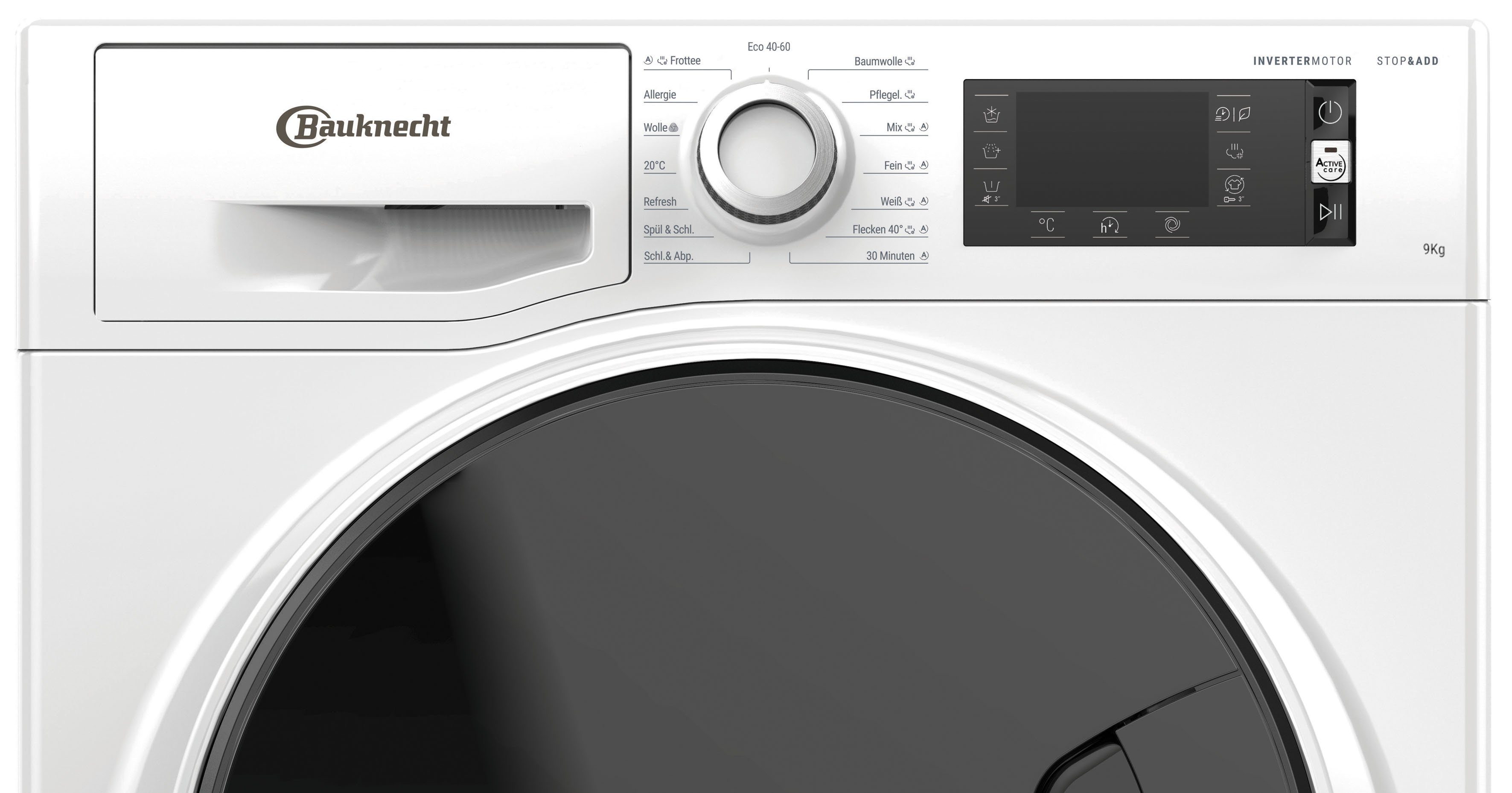 BAUKNECHT Waschmaschine 9 PS, 1400 WM Elite U/min kg, 923