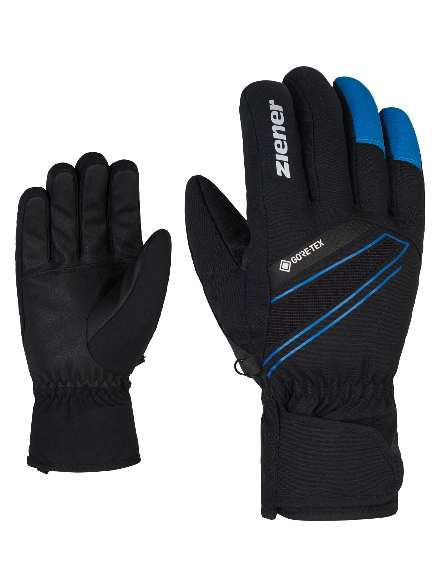 Ziener Skihandschuhe GUNAR GTX unifarben mit Farbeinsätzen | Handschuhe