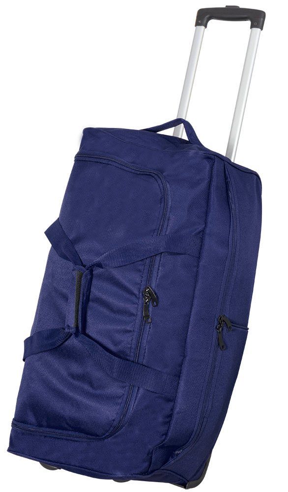 Damen Liter, 2 Trolleygriff Trendyshop365 XL Rollen mit Tasche leichte 70 und (Trolley, und Reisetasche Herren), blau Brooklyn für 65x35x30cm,