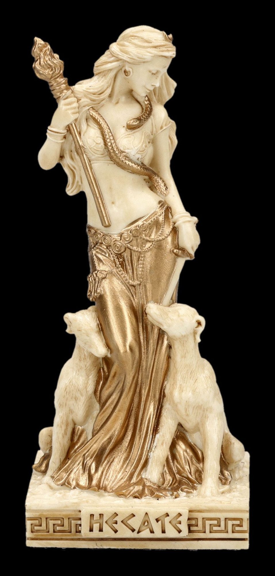 Figuren Shop GmbH Dekofigur Hekate Figur – Göttin der Magie Miniatur Statue Mythologie 9 cm Deko