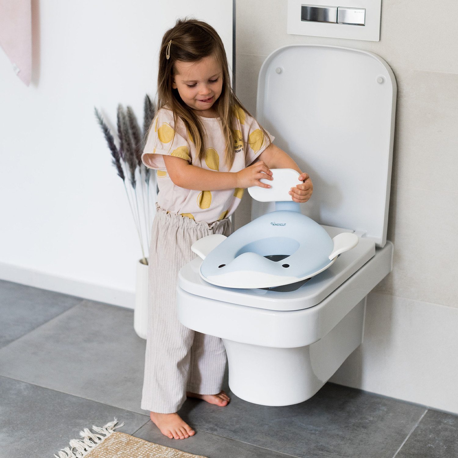 KINDSGUT Baby-Toilettensitz Wal, Hellblau günstig online kaufen