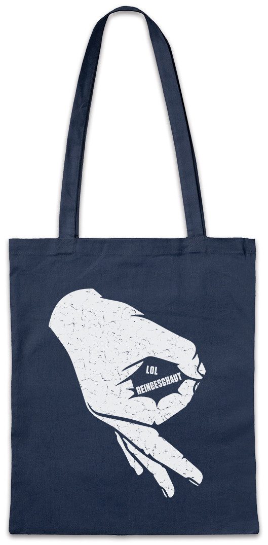 Beuteltasche LOL Reingeschaut Stofftasche Geschenk Comedy Trick Comedian Comedian