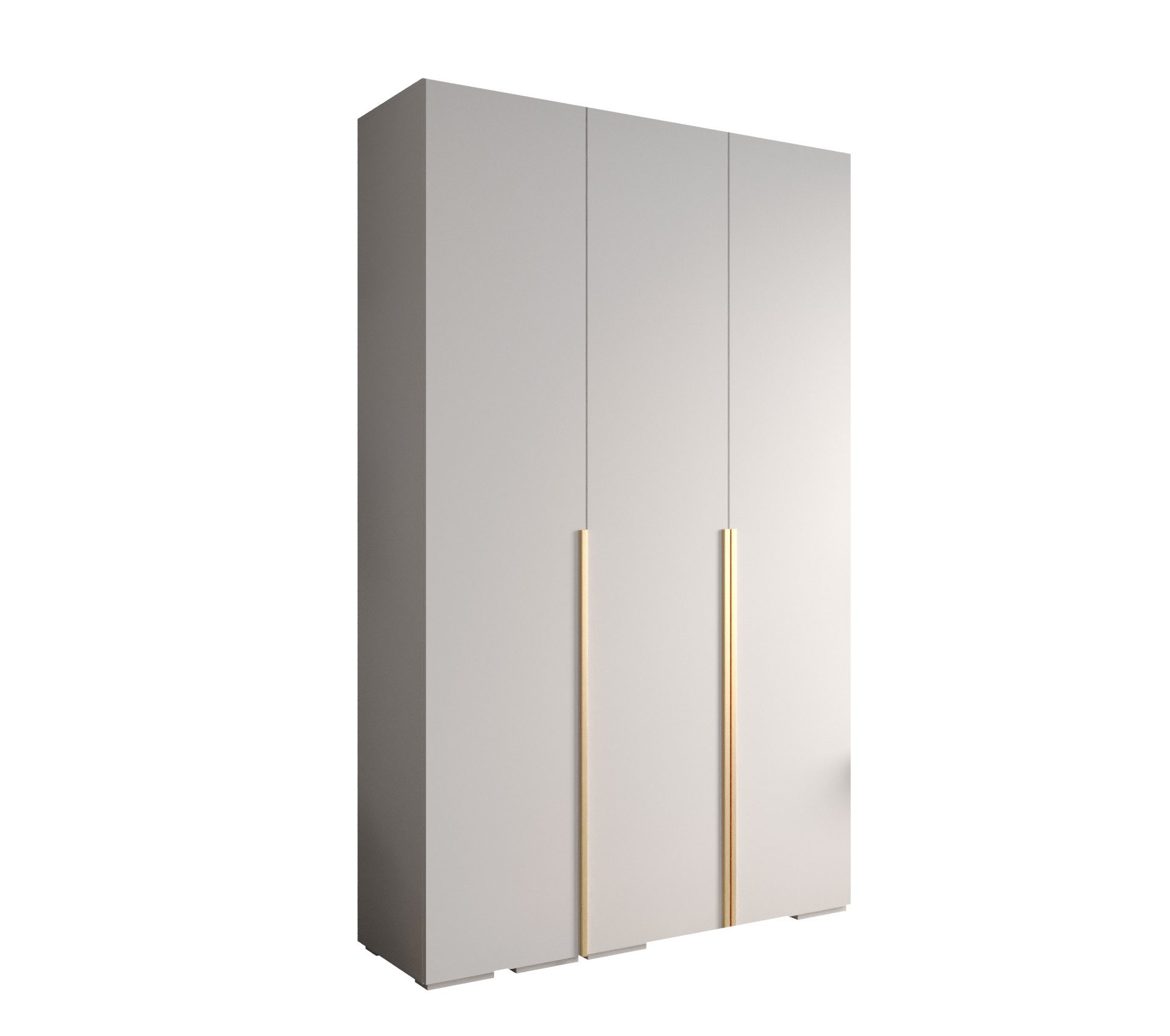 MOEBLO Schrankmodule IVONA 1 (goldene Griffe, elegante Garderobe, glamouröser Stil, Schrank Garderobe Schiebtüren Schlafzimmer, Modularer Kleiderschrank)