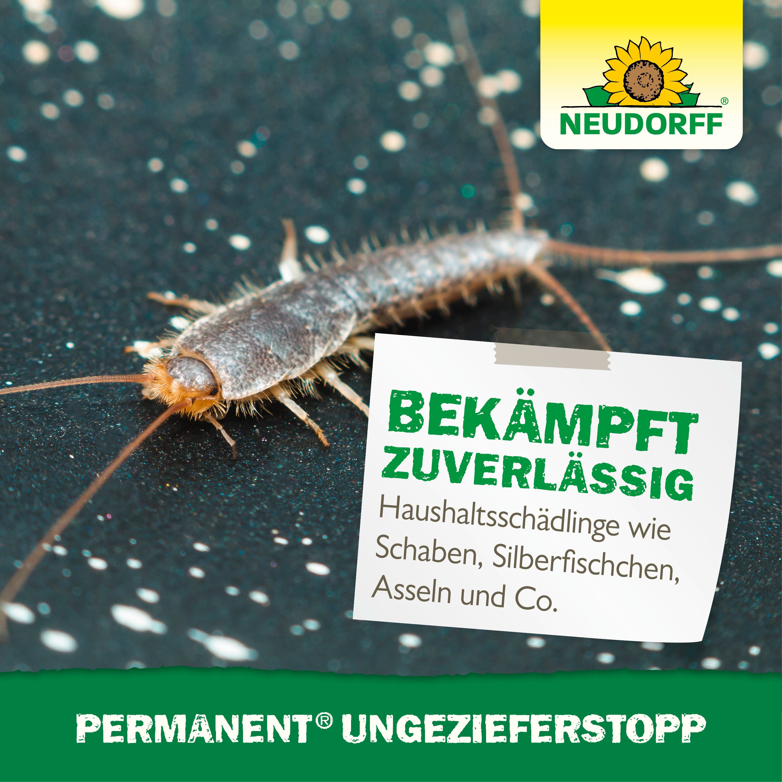 Neudorff Insektenspray Permanent UngezieferStopp 500 ml - lähmt Ungeziefer bei Kontakt, 0.5 l, Anwendungsfertiges Ungezieferspray ohne Insektizide, Physikalisch – Bild 5 von 5