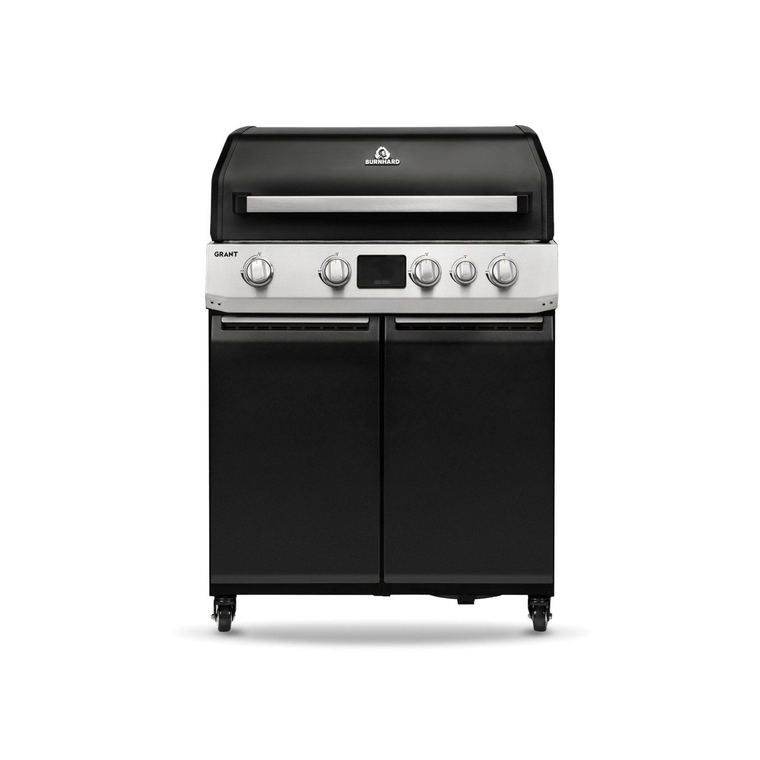 BURNHARD® Gasgrill, GRANT Base Gasgrill, 4-Brenner Modulargrill mit Gusseisen-Roste & Türen