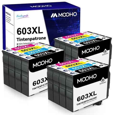 MOOHO für EPSON 603XL WF-2810 2830 2835 2850 DWF Tintenpatrone (12-tlg)