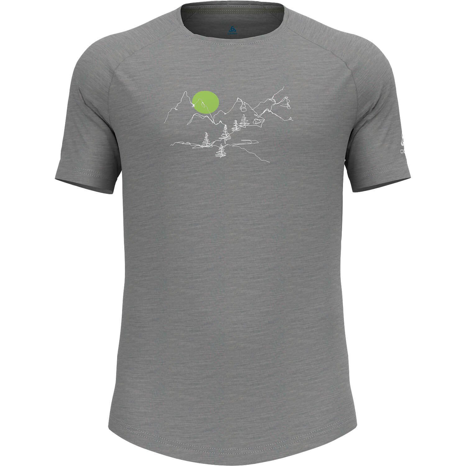 Odlo T-Shirt T-Shirt 130 Ascent PW Grau Land