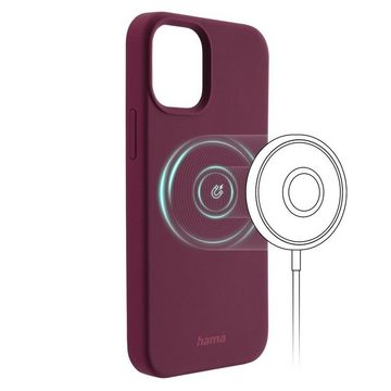 Hama Smartphone-Hülle Handy Cover für iPhone 12 mini für Apple MagSafe Case Finest Feel Pro, Wireless-Charging kompatibel