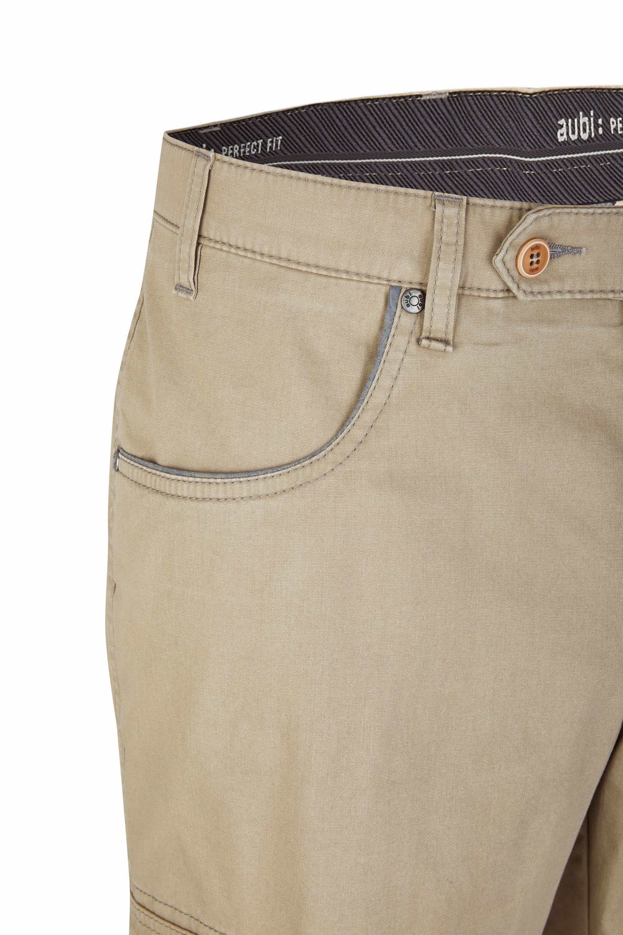 aubi: 3/4-Hose aubi Perfect Fit Herren Shorts Paisley High Flex Modell 616