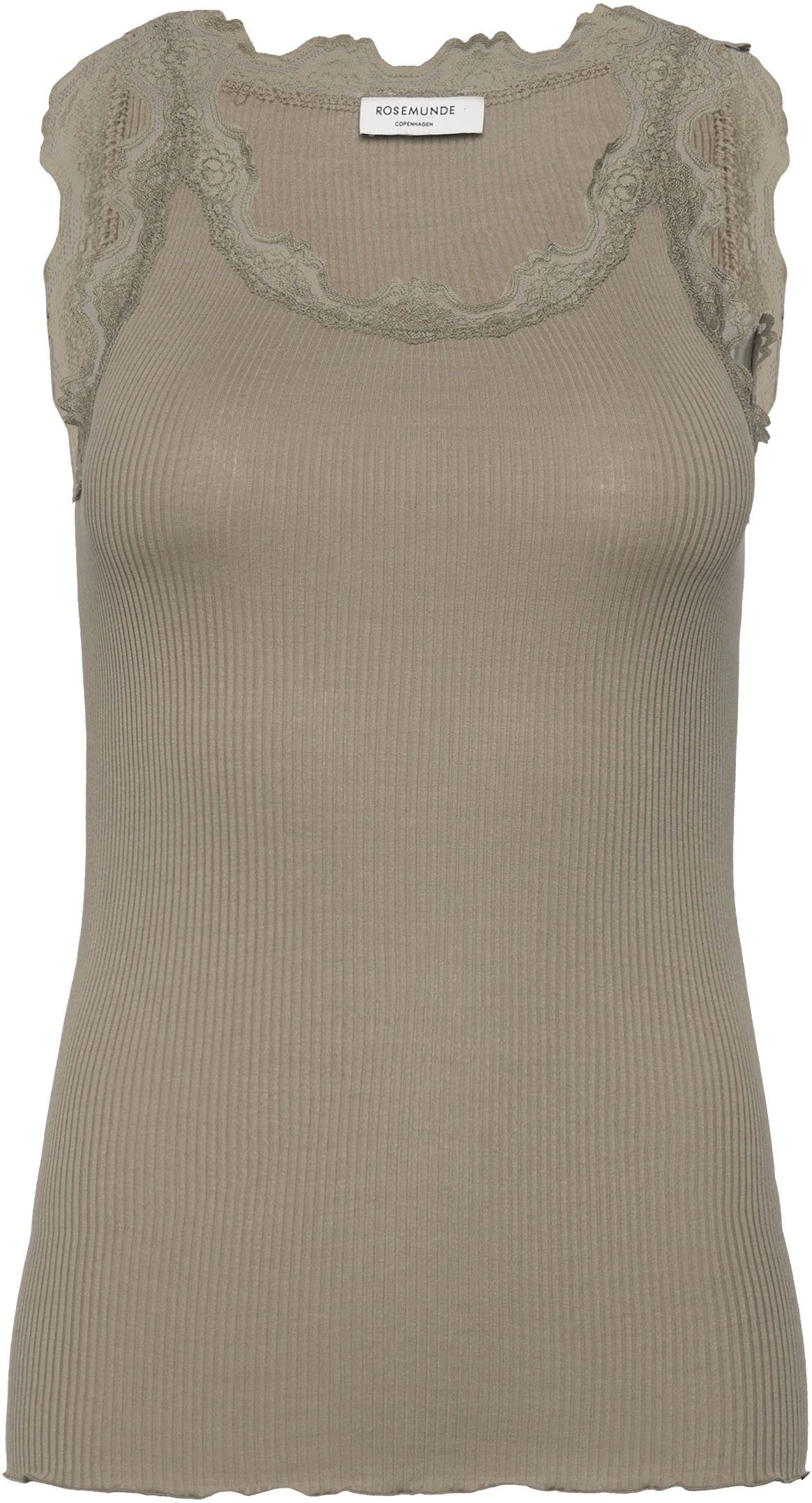 rosemunde Tanktop "Babette Silk Top", wunderschöner Vintage-Spitzenbesatz a günstig online kaufen