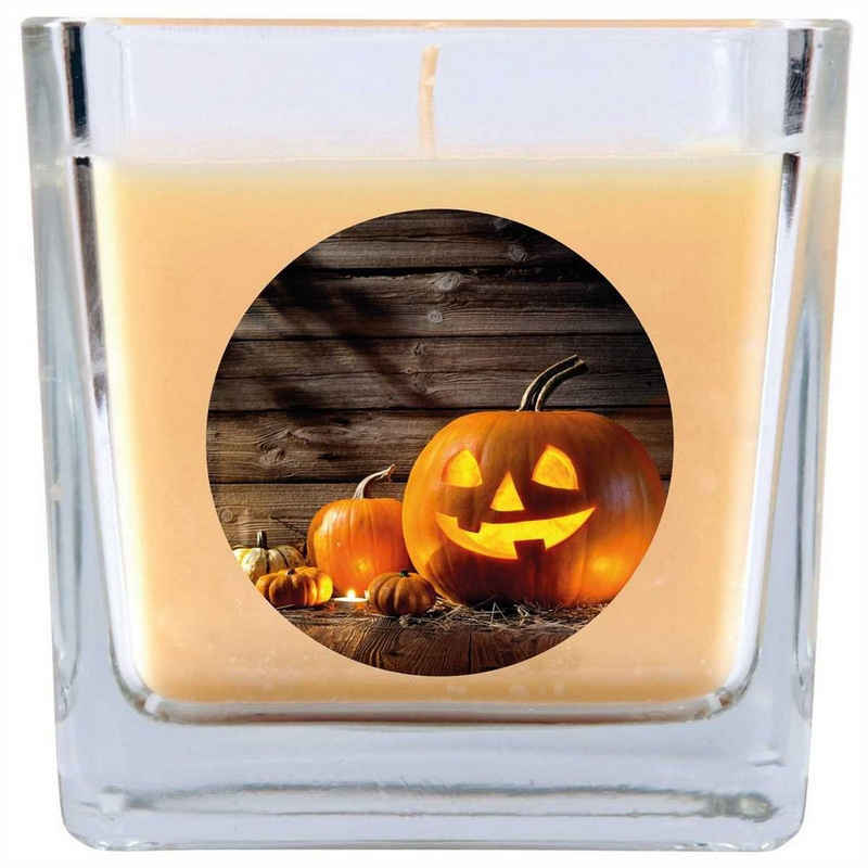 HS Candle Duftkerze (Dekokerze, 1-tlg), Halloween - Kerze im Glas, Ideale Herbstdeko, viele vers. Größen
