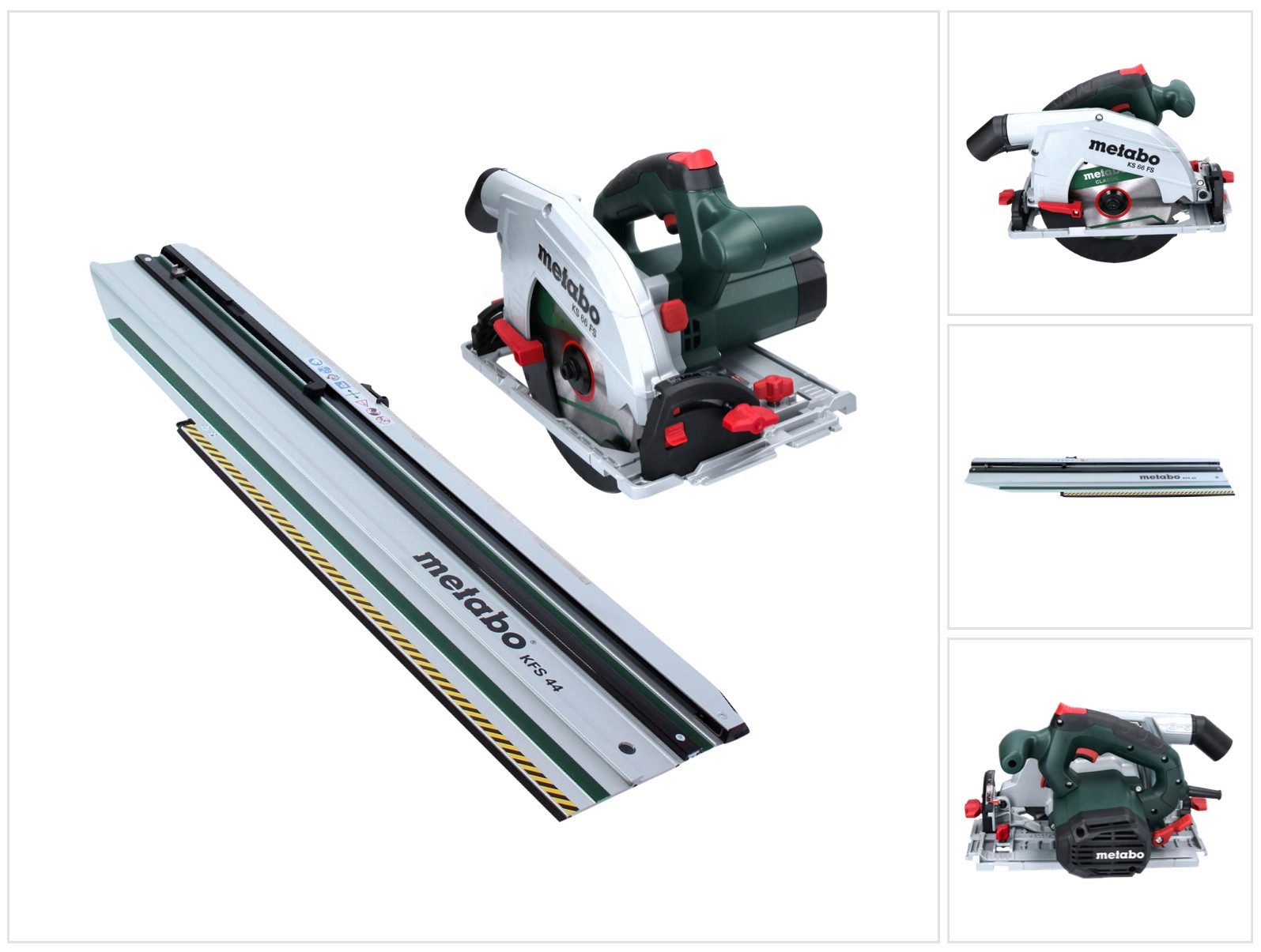 metabo Kompakt-Handkreissäge KS 66 FS Handkreissäge 1500 W 190 mm + 1x Sägeblatt + KFS 44