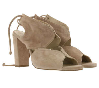 PEDRO MIRALLES »PEDRO MIRALLES Sandalette top modische Damen Absatz-Sandalen Echtleder Hergestellt in Spanien Schnür-Schuhe Beige« Outdoorschuh