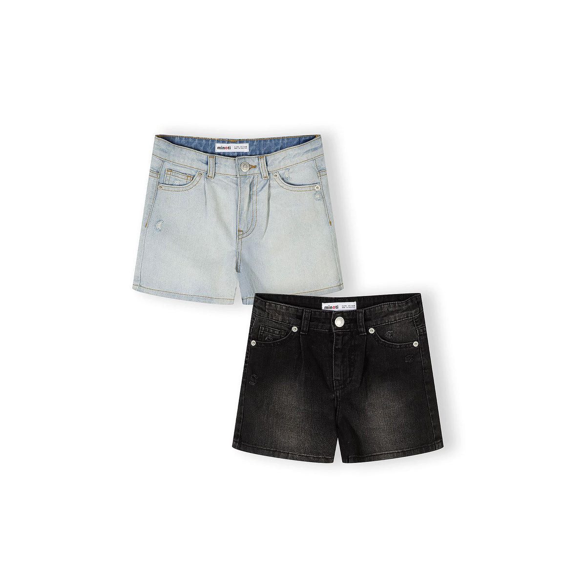 MINOTI Shorts für Mädchen aus Denim (Packung, 2-tlg) Fünf-Pocket-Stil