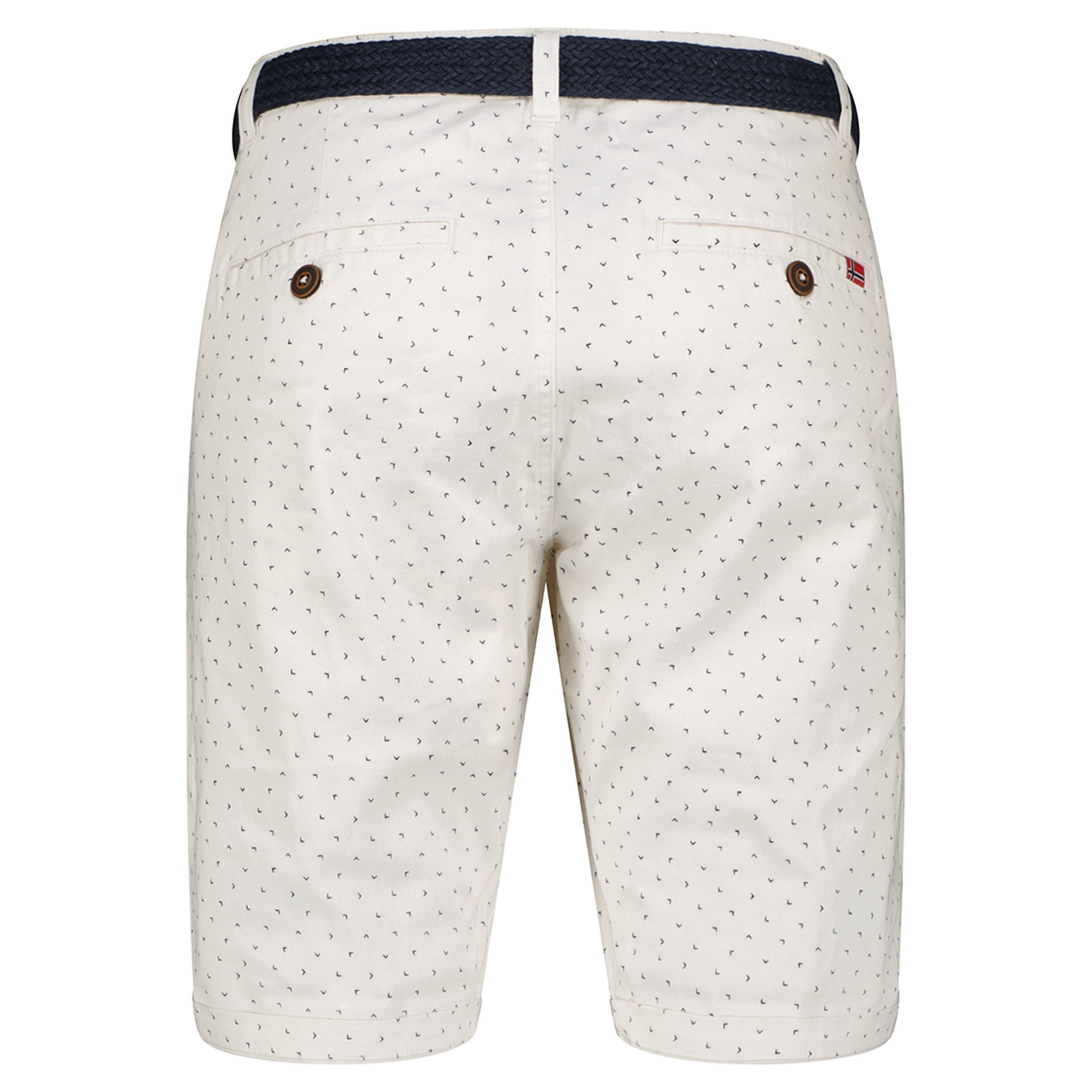 Geographical Norway Chinos Chino Shorts kurze Hose Bermuda Knielang Stoff bequem mit Gürtel short – Bild 2 von 5