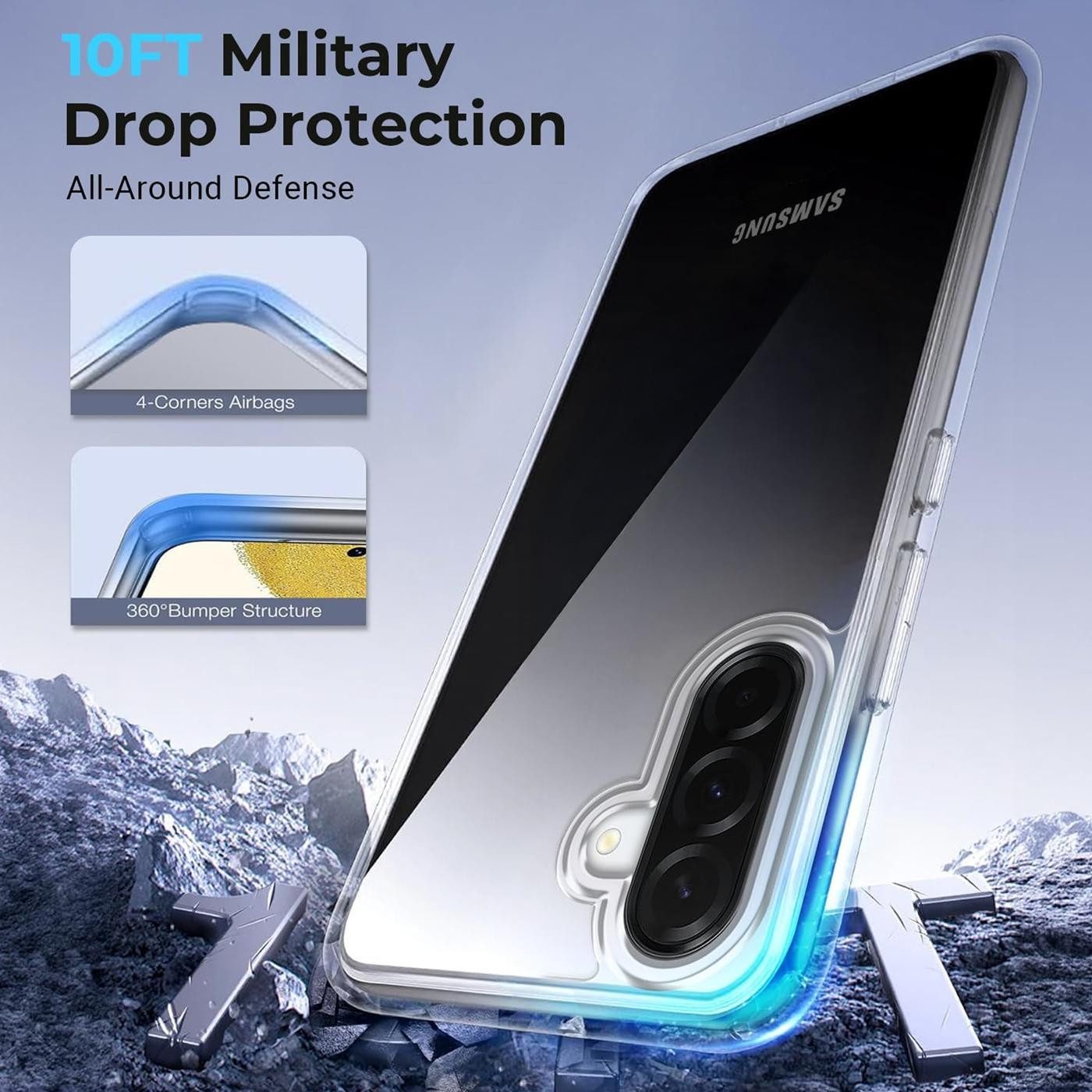 CoolGadget Handyhülle Transparent Ultra Slim Case für Samsung Galaxy A57 5G 6,7 Zoll, Silikon Hülle Dünne Schutzhülle für Samsung A57 5G Hülle – Bild 4 von 5