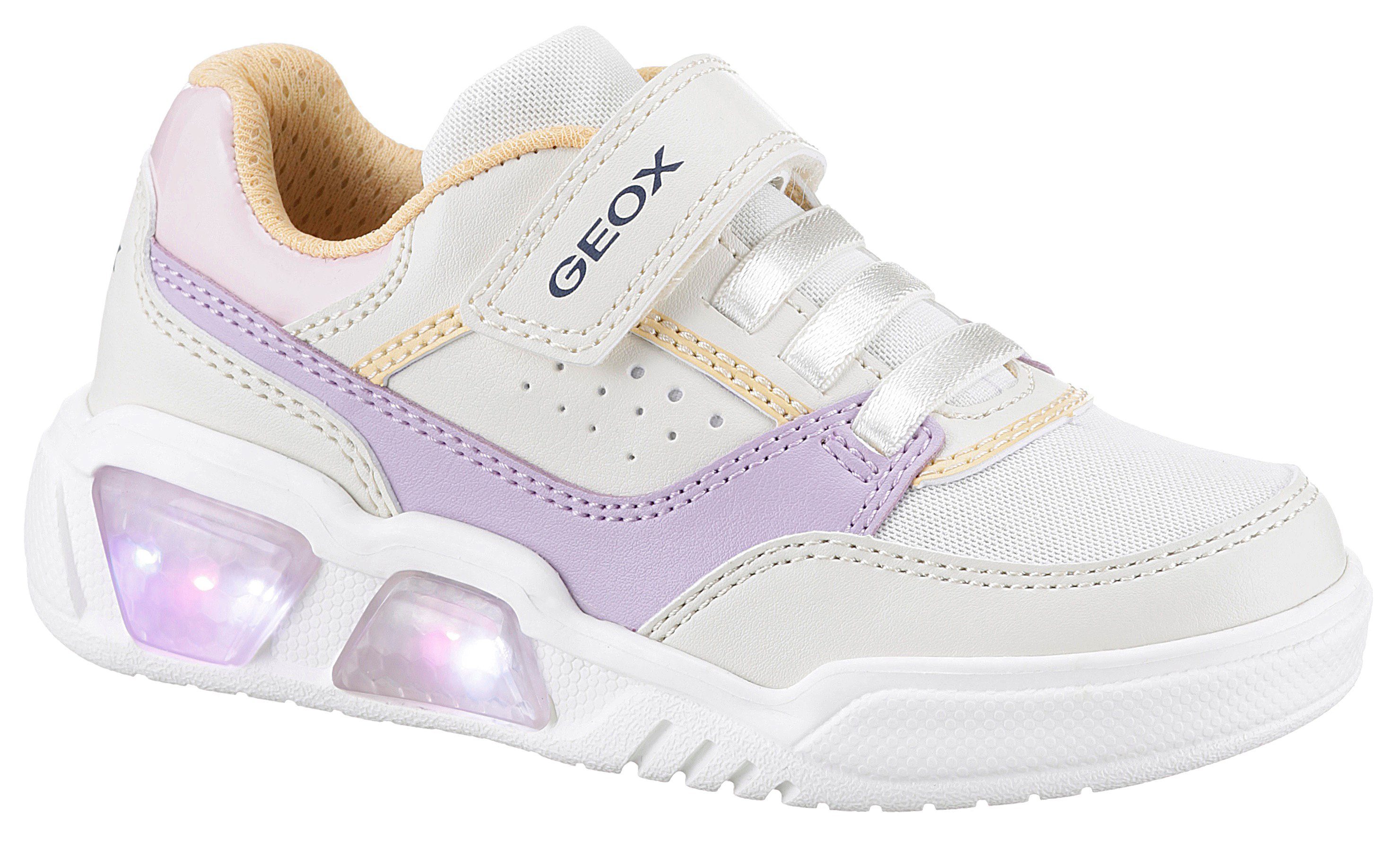 J ILLUMINUS Pastell-Look im Geox Blinkschuh Sneaker GIRL