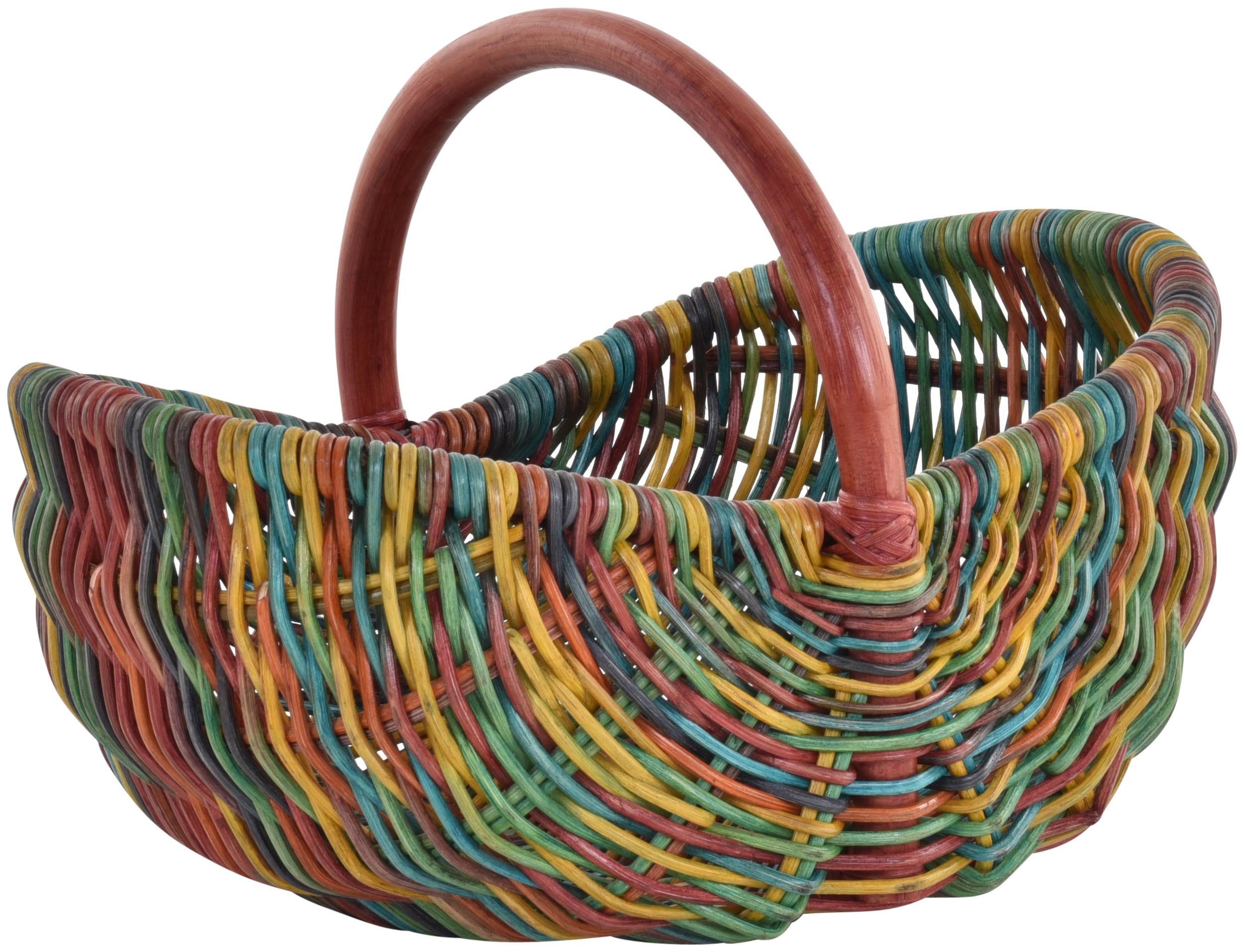 Krines Home Einkaufskorb Rattankorb mit Bügel zum Einkaufen Einkaufskorb ge günstig online kaufen