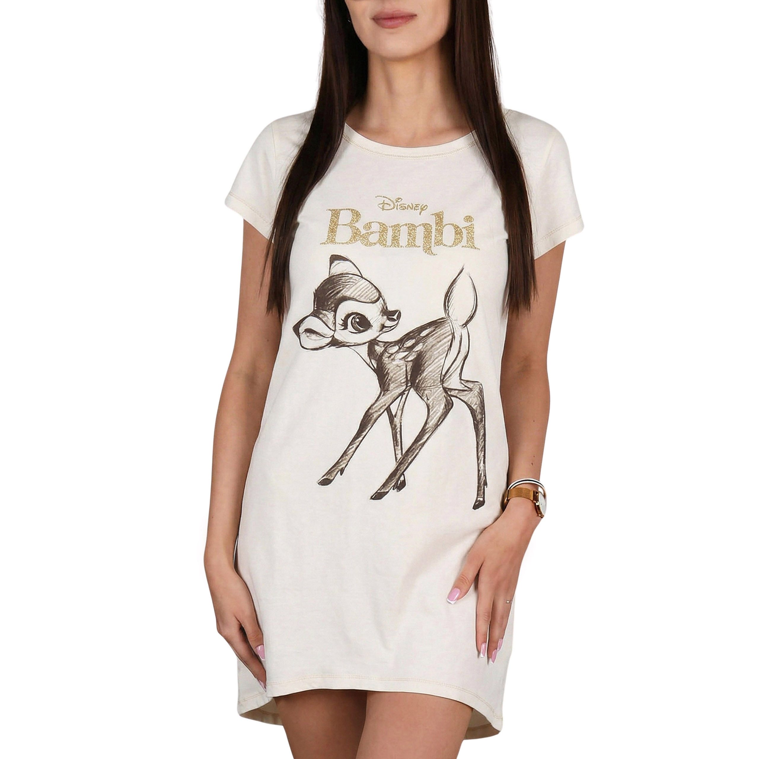 Disney Bambi Nachthemd Disney Bambi Damen-Nachthemd aus Baumwolle Sommer