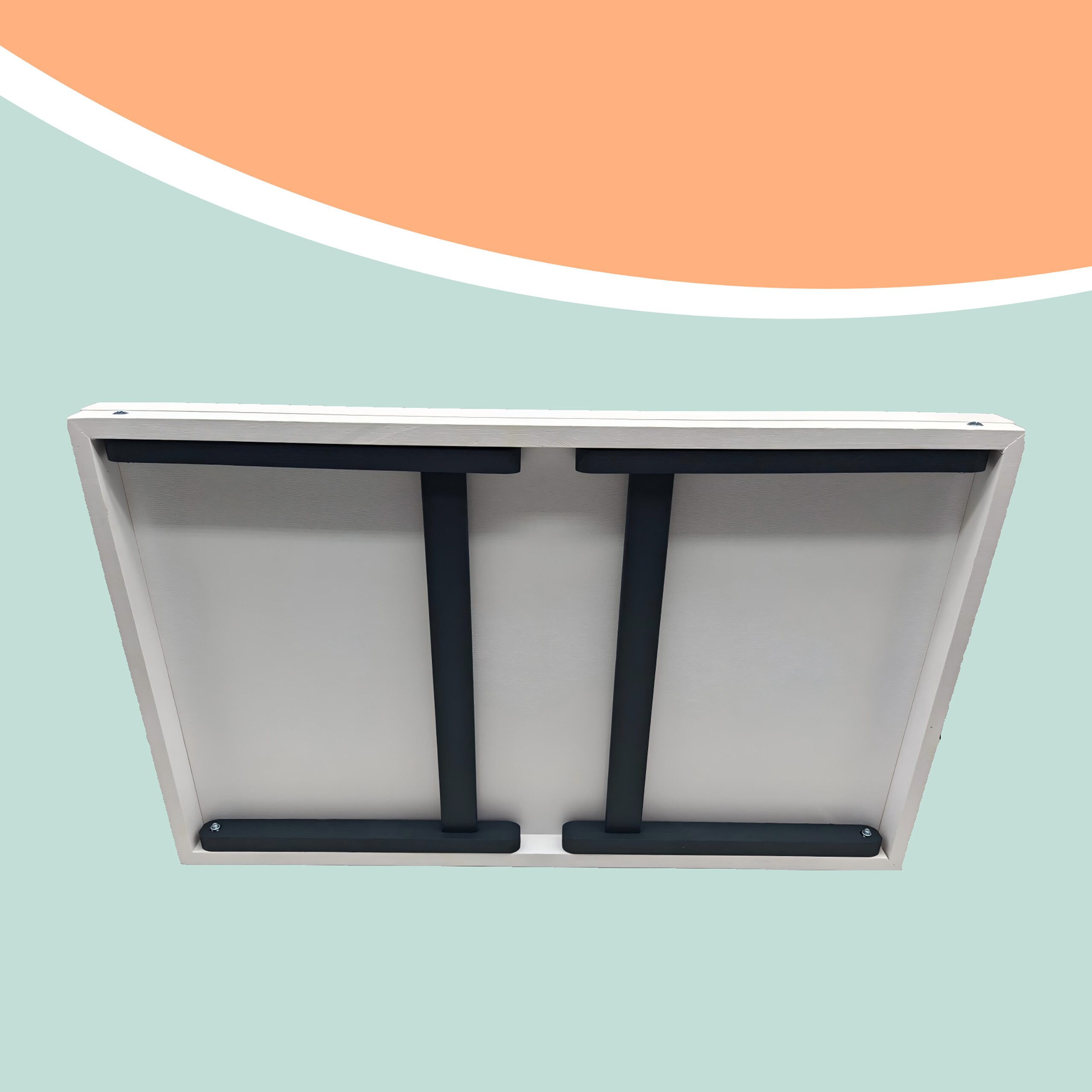 relaxdays Tabletttisch Betttablett aus Bambus (1-St), Weiss-grau – Bild 5 von 5