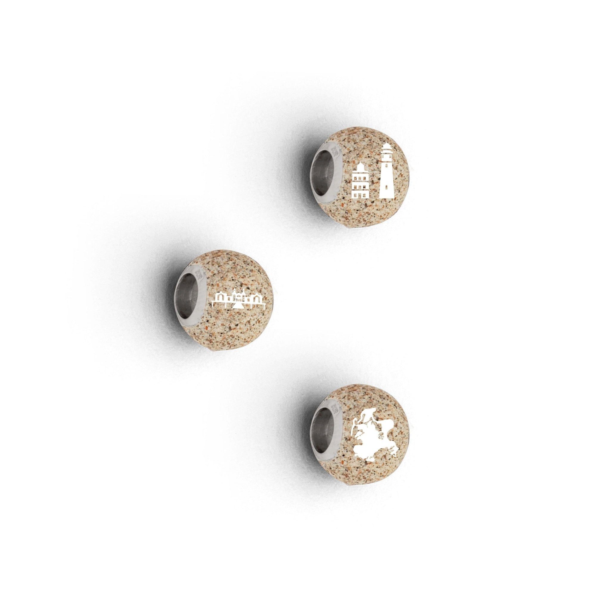 Bead DUR Schmuck: Anhänger, Bead "Rügen" mit Strandsand, P4477