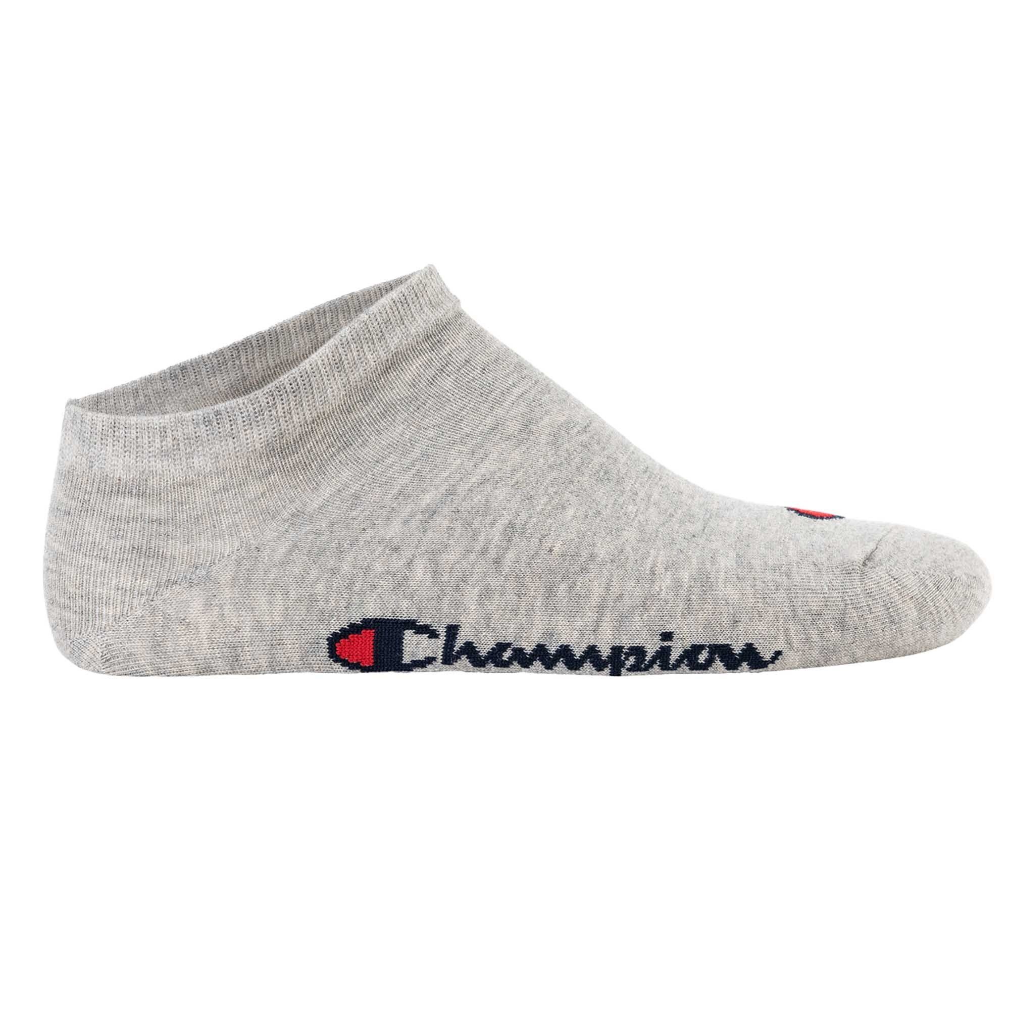 Sportsocken Socken, Schwarz/Weiß/Grau Unisex Socken Paar 3 Champion - Sneaker Basic