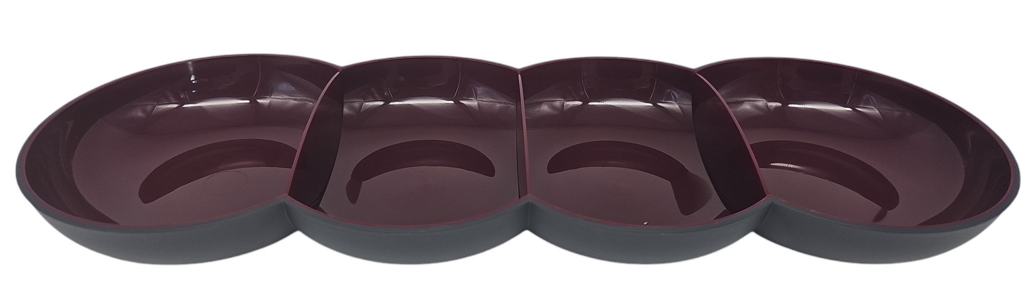 Servierschale Tupperware Allegra Perle in merlot/anthrazit