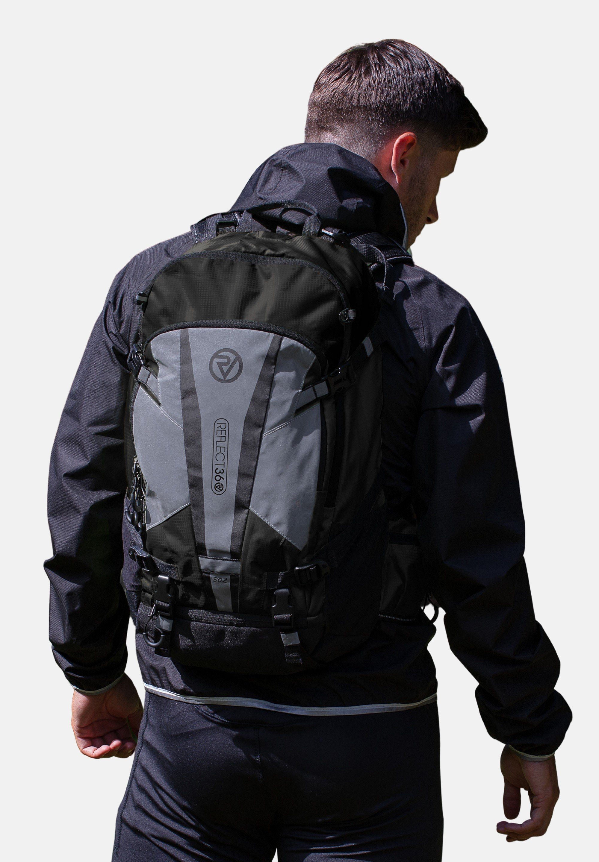 REFLECT360, reflektierend ProViz Rucksack schwarz