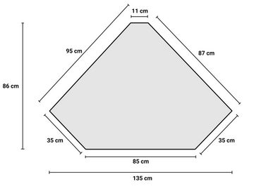 BioKinder - Das gesunde Kinderzimmer Eckkleiderschrank Lara mit Drehstangenschloss, 5 flexiblen Einlegeböden und 1 flexible Kleiderstange