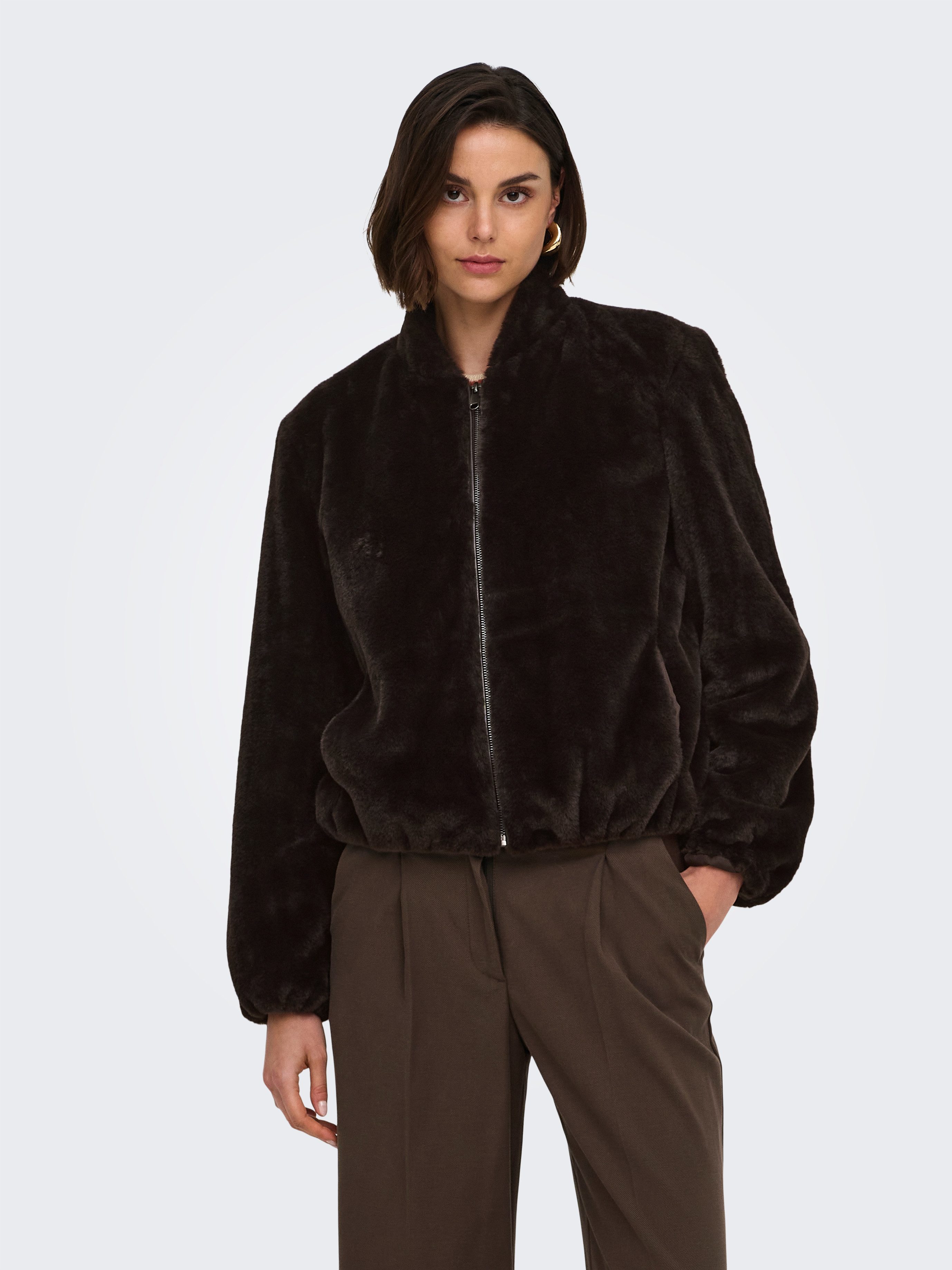 JDY Fellimitatjacke JDYMACY FAUX FUR BALLOON JACKET OTW SIE Kunstfaser