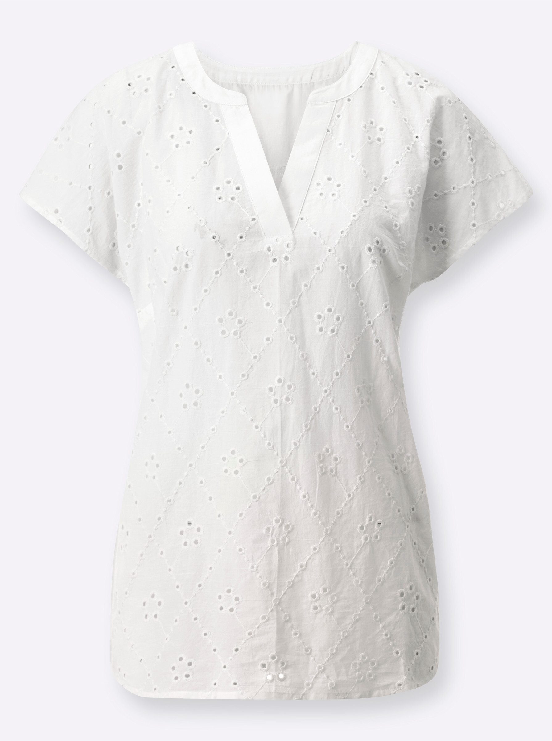Klassische Bluse Kurzarm-Bluse Kurzarm