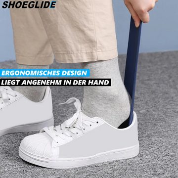 MAVURA Schuhlöffel SHOEGLIDE 2x Schuhanzieher Kunststoff lange Schuhanziehhilfe, Schuh Anzieher XXL 45cm lang und stabil