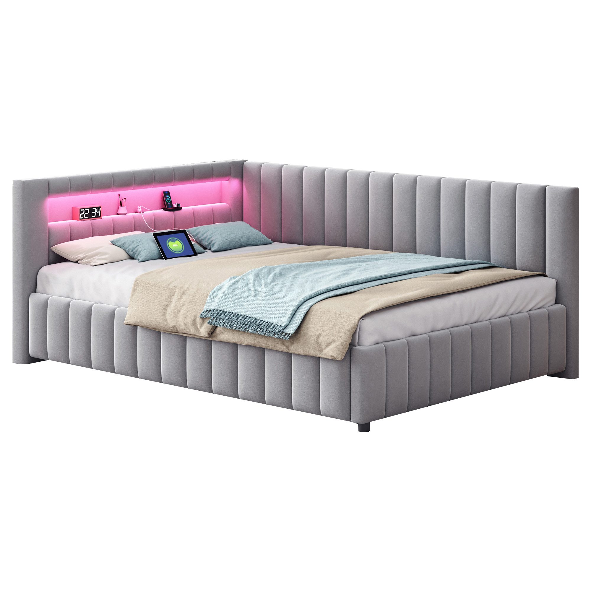 REDOM Polsterbett Schlafsofa Kinderbett Funktionsbett (mit günstig online kaufen