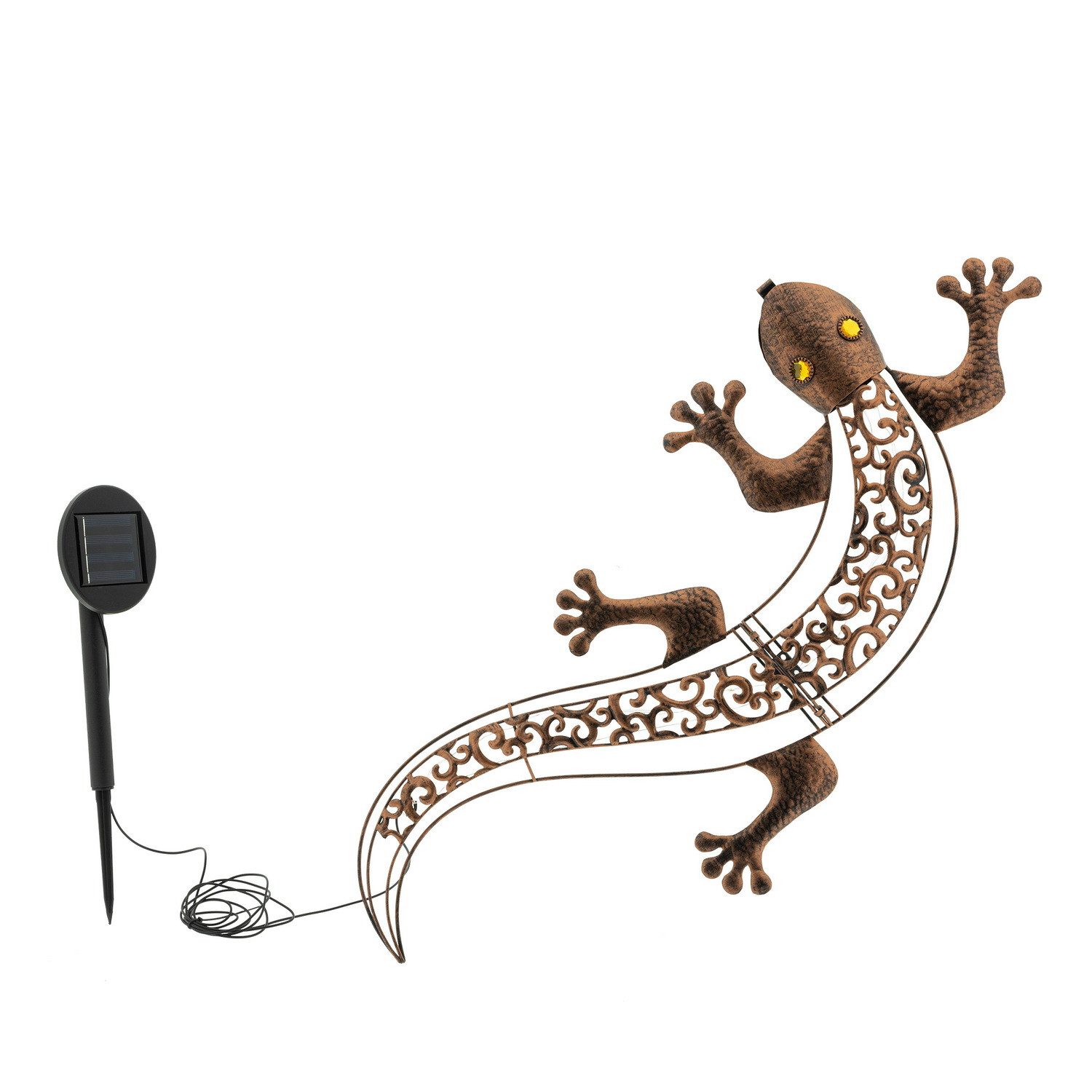 Haushalt International LED Wandleuchte Solar-Wandlicht Gecko günstig online kaufen