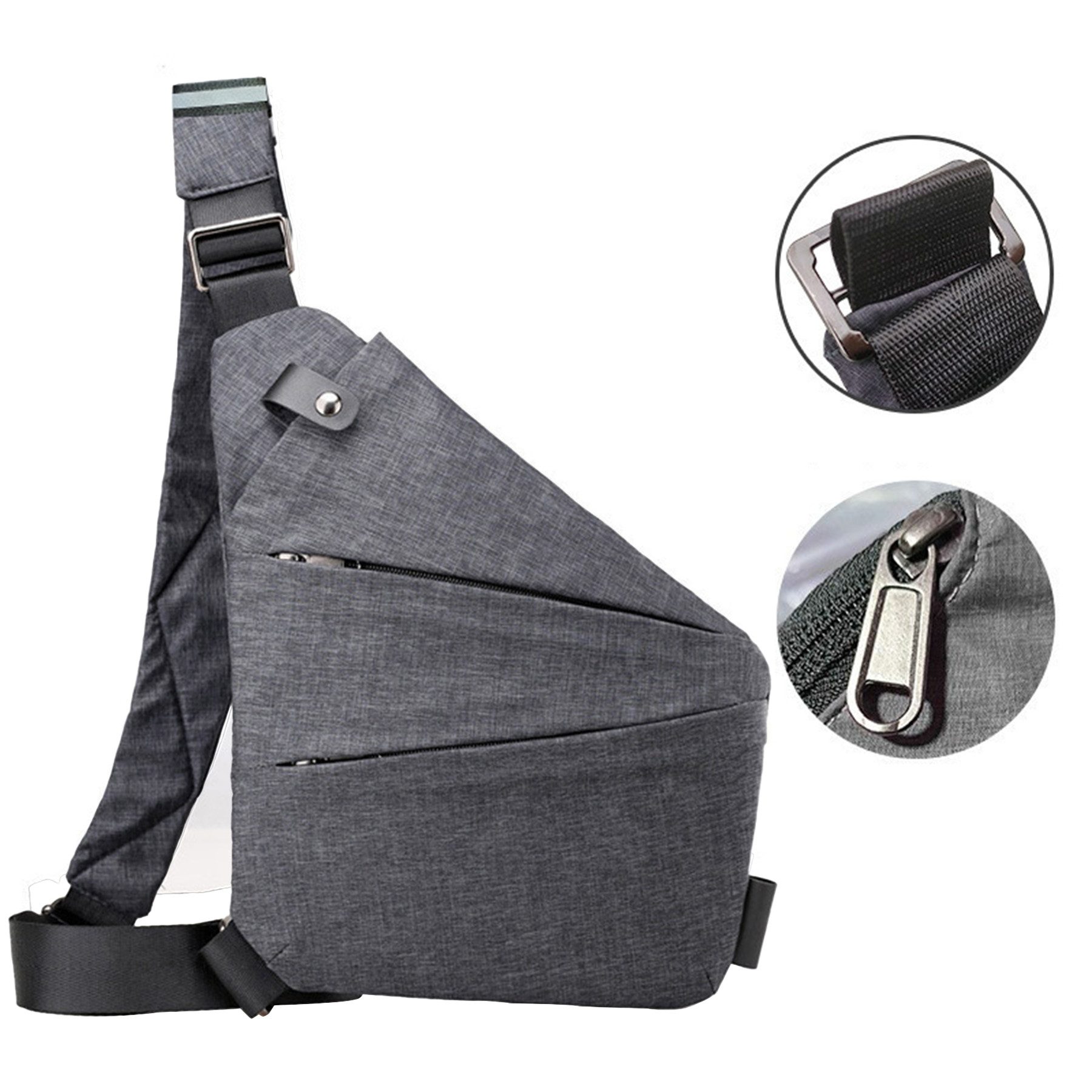 Mutig Umhängetasche Umhängetasche Schultertasche Messenger Bag Herrentasche Zum Umhängen (Diebstahlsichere Reisetasche Brusttasche Damen, Wasserdichte Crossbag, Brusttasche Handytasche, Shoulder Bag Men), für Reisen Outdoor-Sportarten wandern,Männer& Frauen,linke Schulter