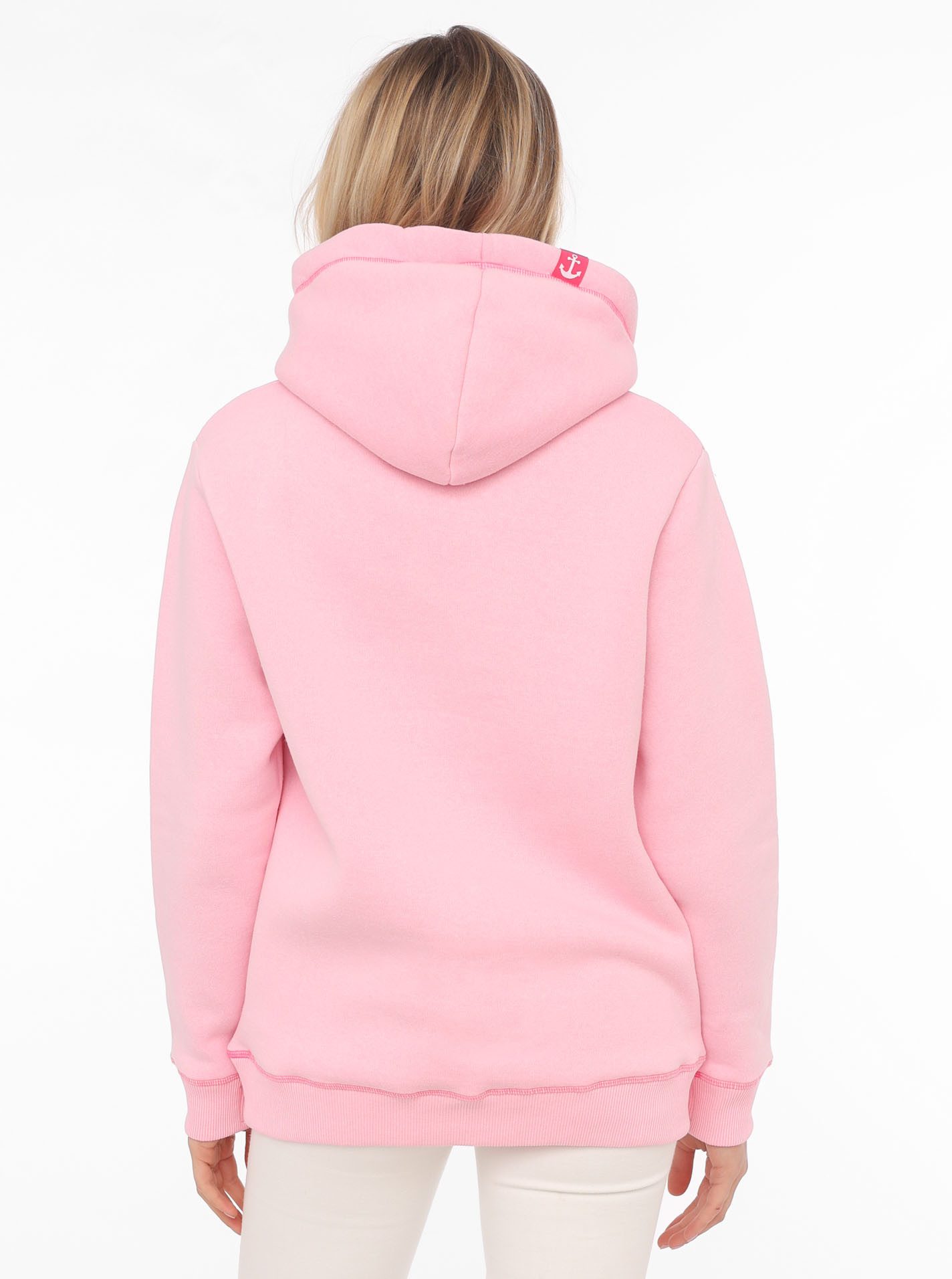 Zwillingsherz Hoodie "Glücklich am Strand" mit maritimer Stickerei, Känguru günstig online kaufen