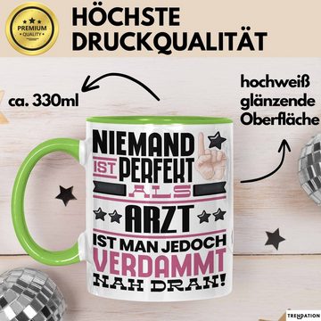 Trendation Tasse Arzt Geschenk Tasse Lustige Geschenkidee für Arzt Geburtstag Kaffee-Be