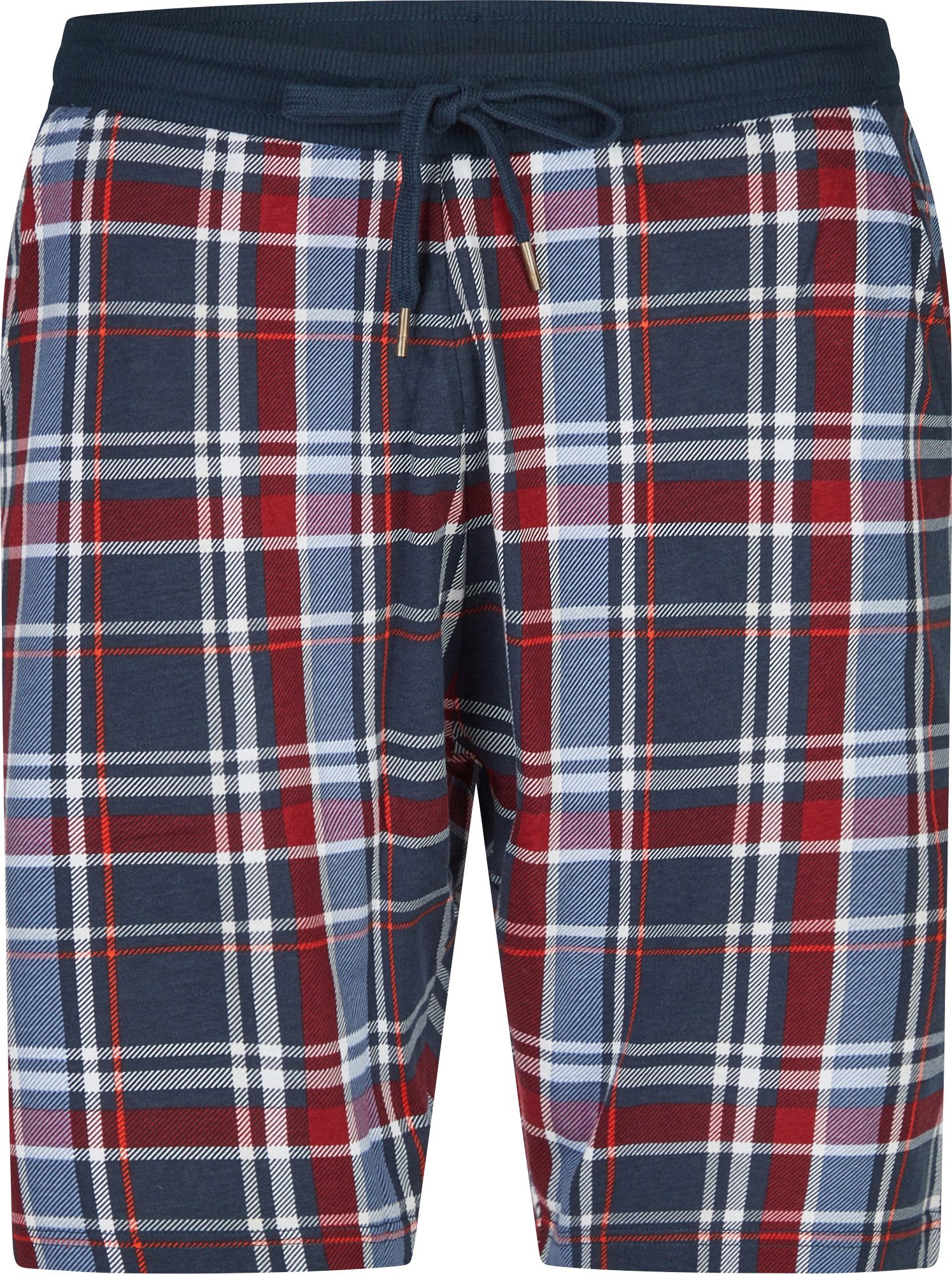 Phil & Co. Schlafhose Herren-Hose kariert, kurz Single-Jersey Karo