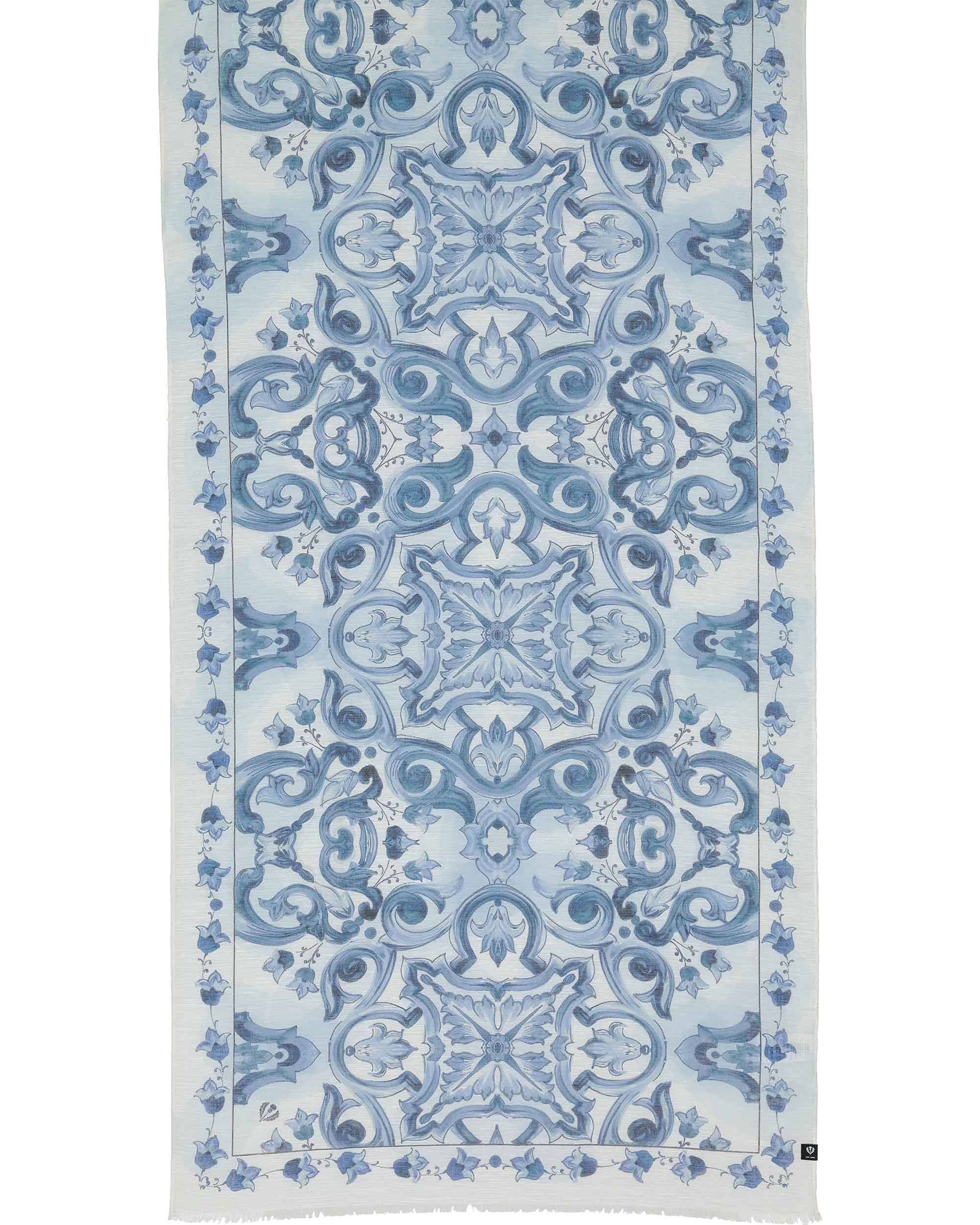 Fraas Modeschal Schal mit Mosaik-Design in Hanfmischung, (keine)