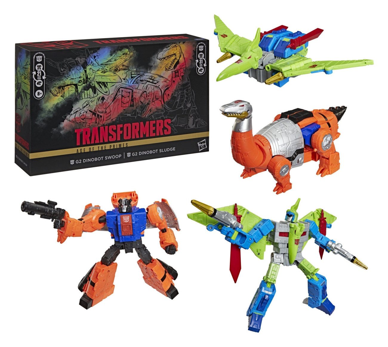 Hasbro Actionfigur Transformers Age of the Primes Leader Class Actionfiguren 2er-Pack G2